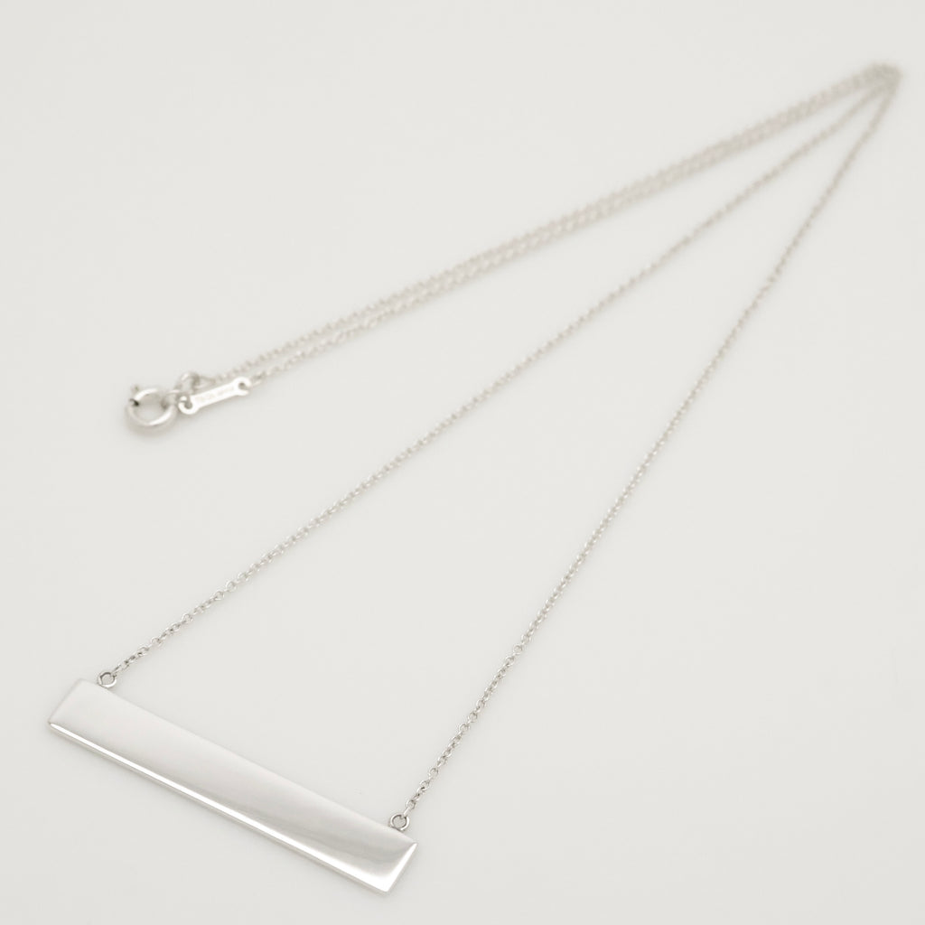 Tiffany & Co. Picasso Loving Heart Bar Necklace Sterling Silver 925