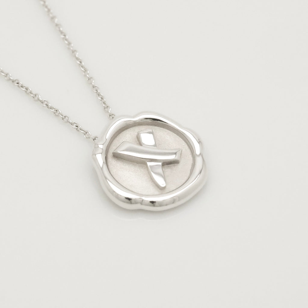 Tiffany & Co. Picasso Kiss X Sealing Stamp Necklace Sterling Silver 925