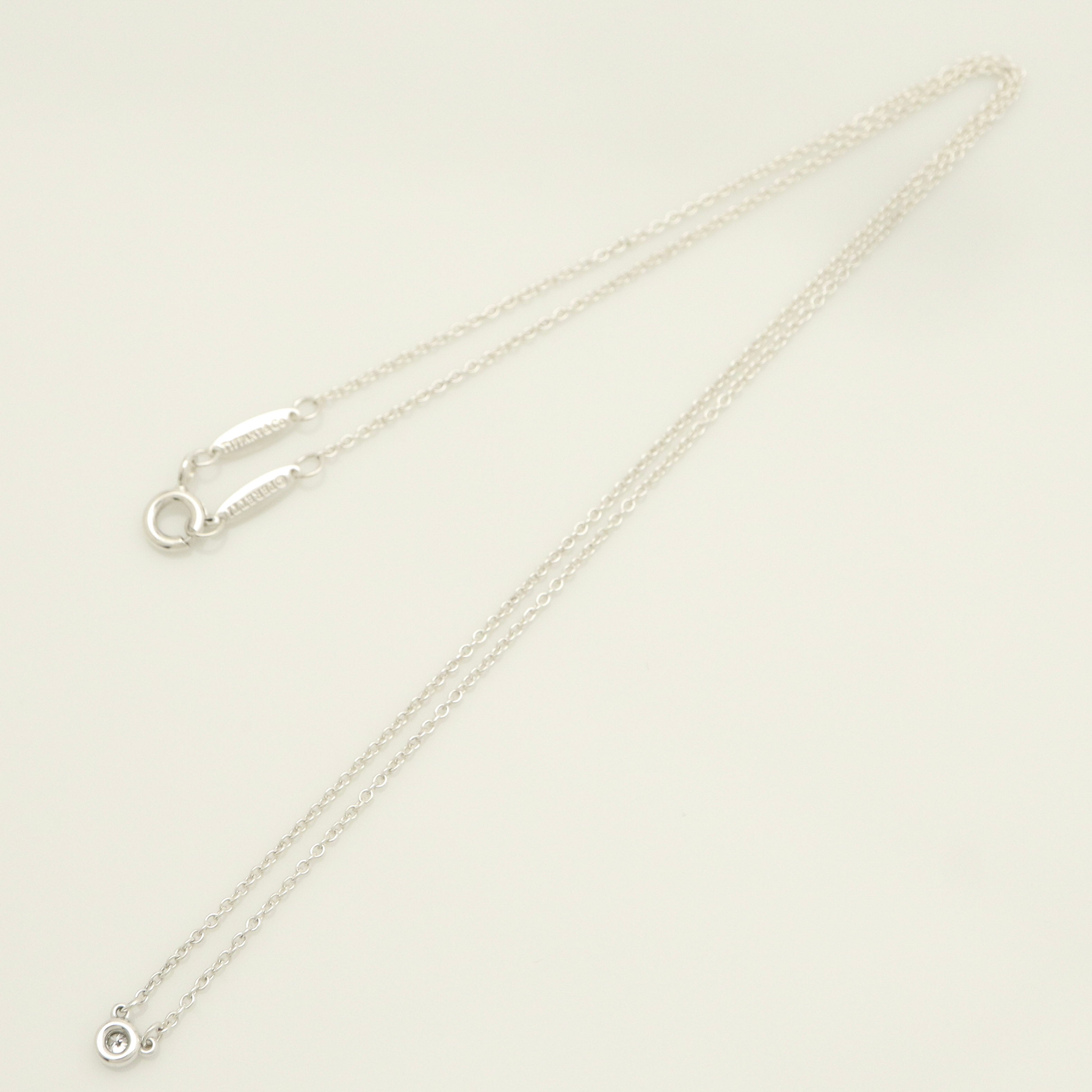 TIFFANY&Co.  バイザヤード ダイヤモンド 1P エルサペレッティ ネックレス AG925