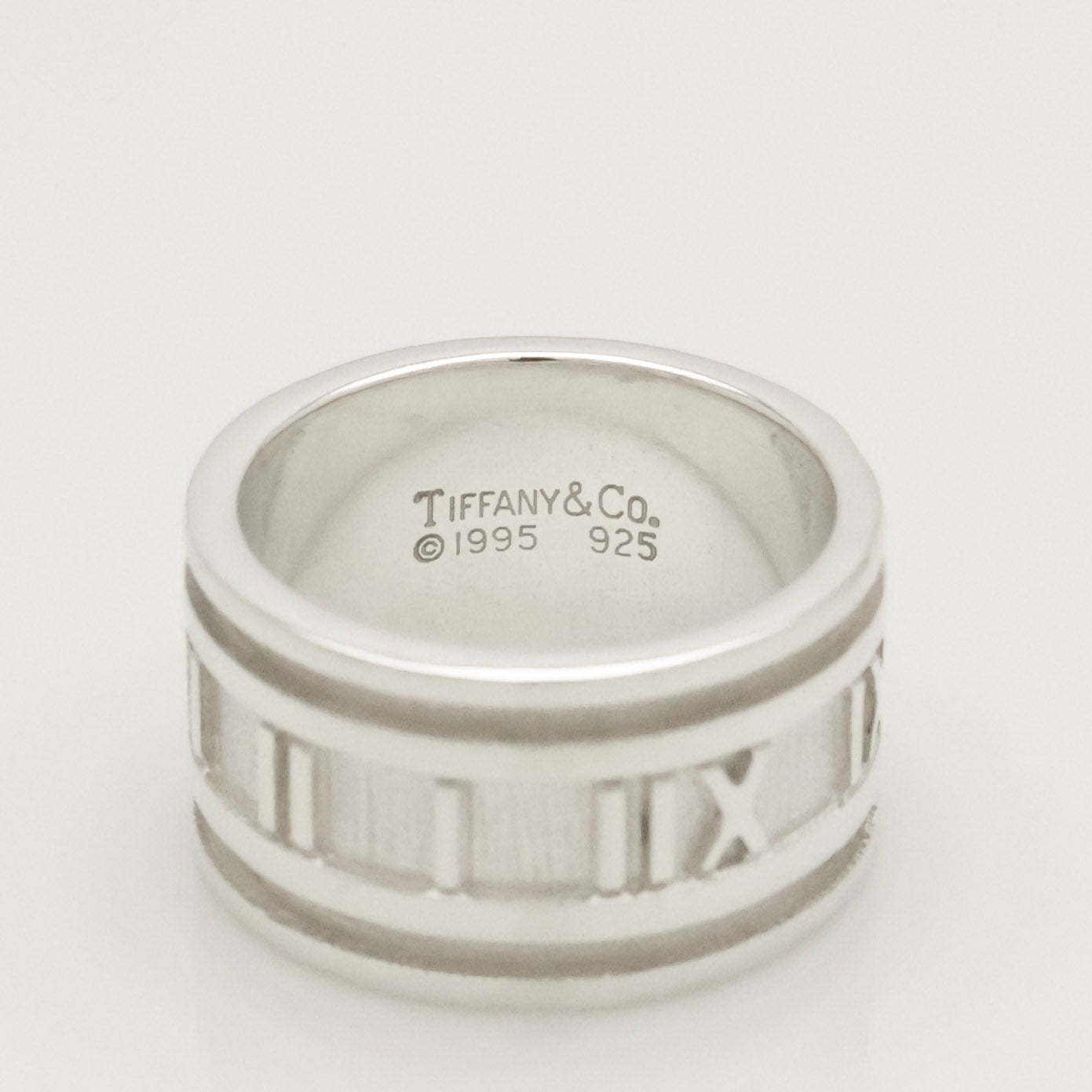 Tiffany & Co. Atlas Wide Ring Size 7-7.25 Sterling Silver 925