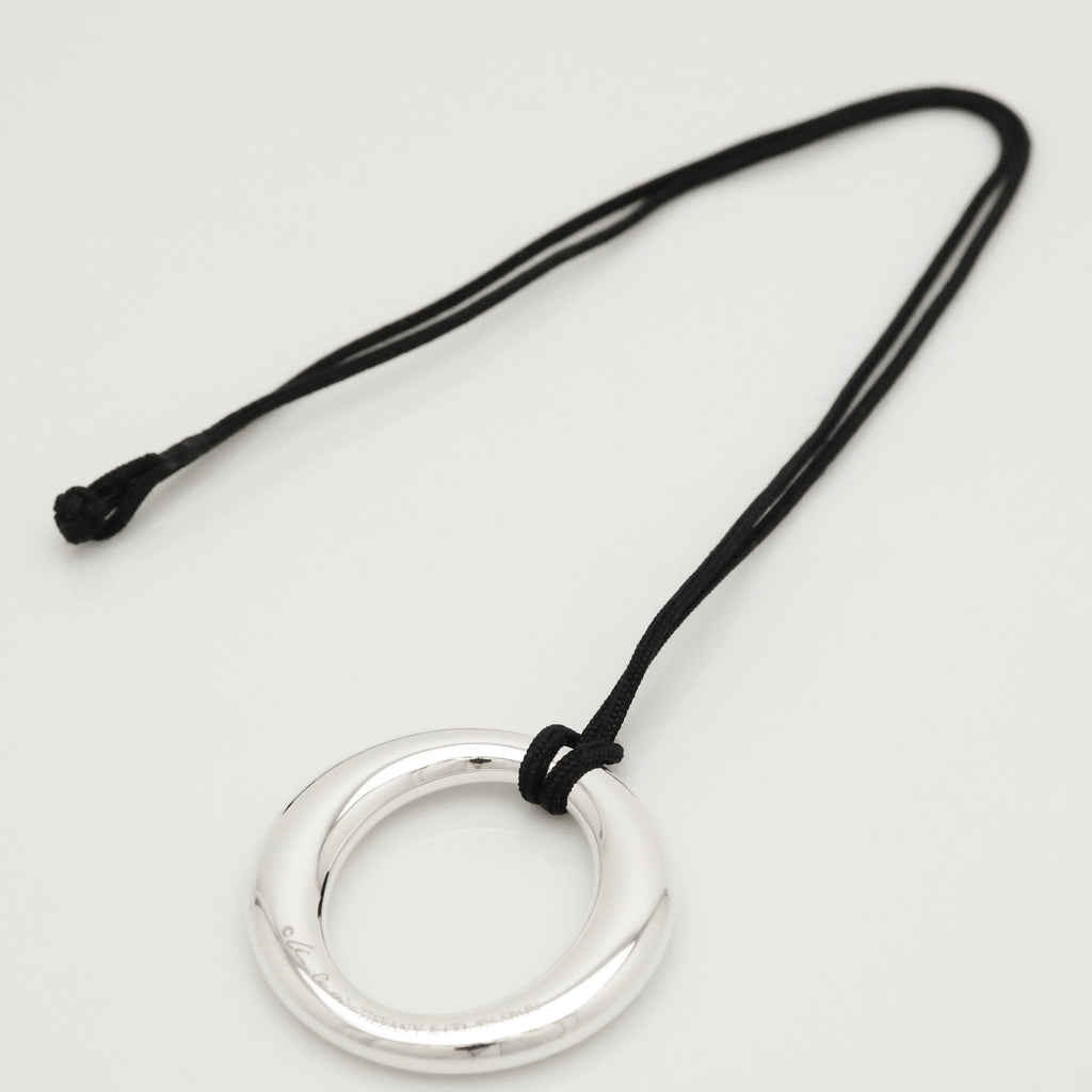 TIFFANY&Co. セビアナ シルク コード エルサペレッティ ネックレス AG925