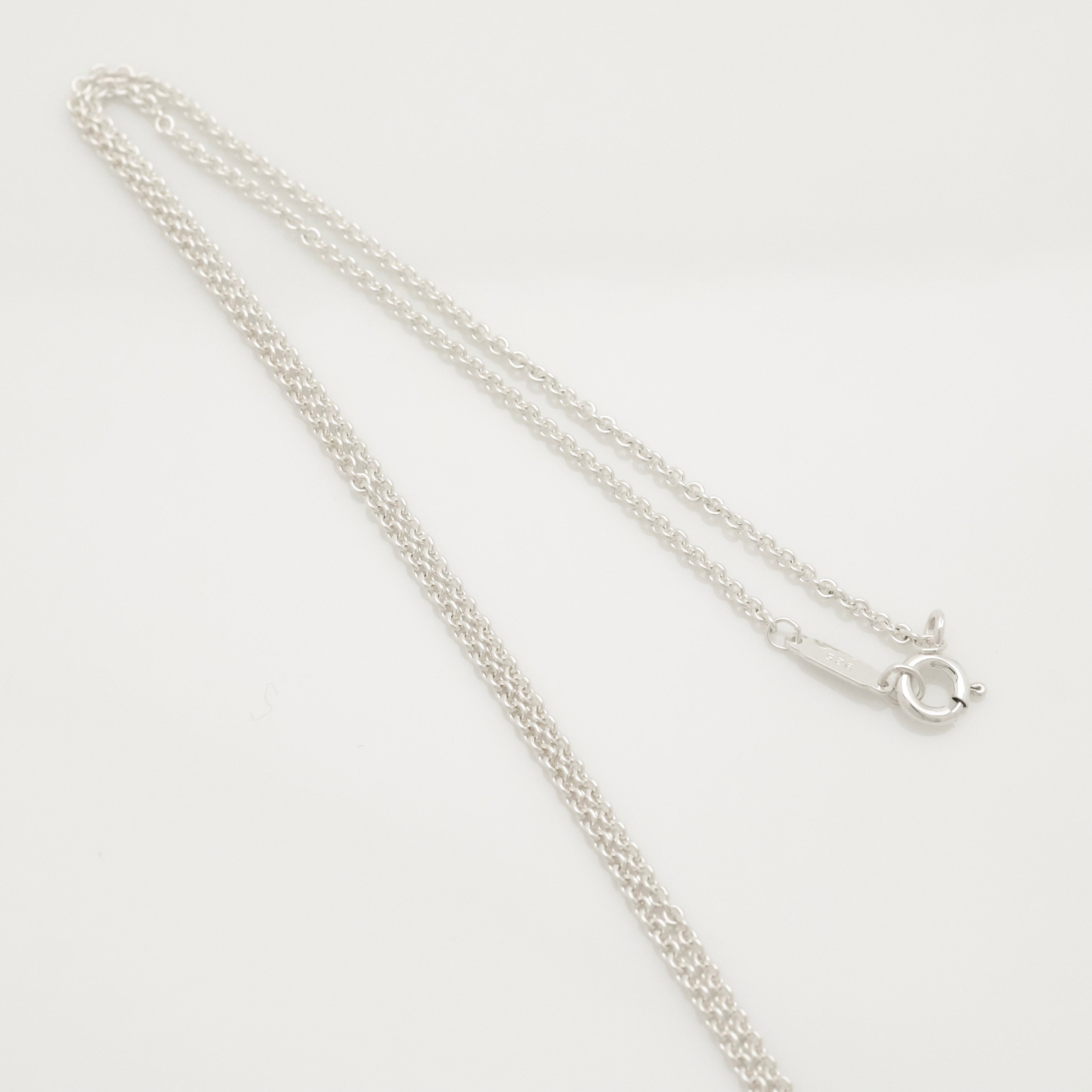 TIFFANY&Co. 2 ハート ステンシル カットアウト ネックレス AG925