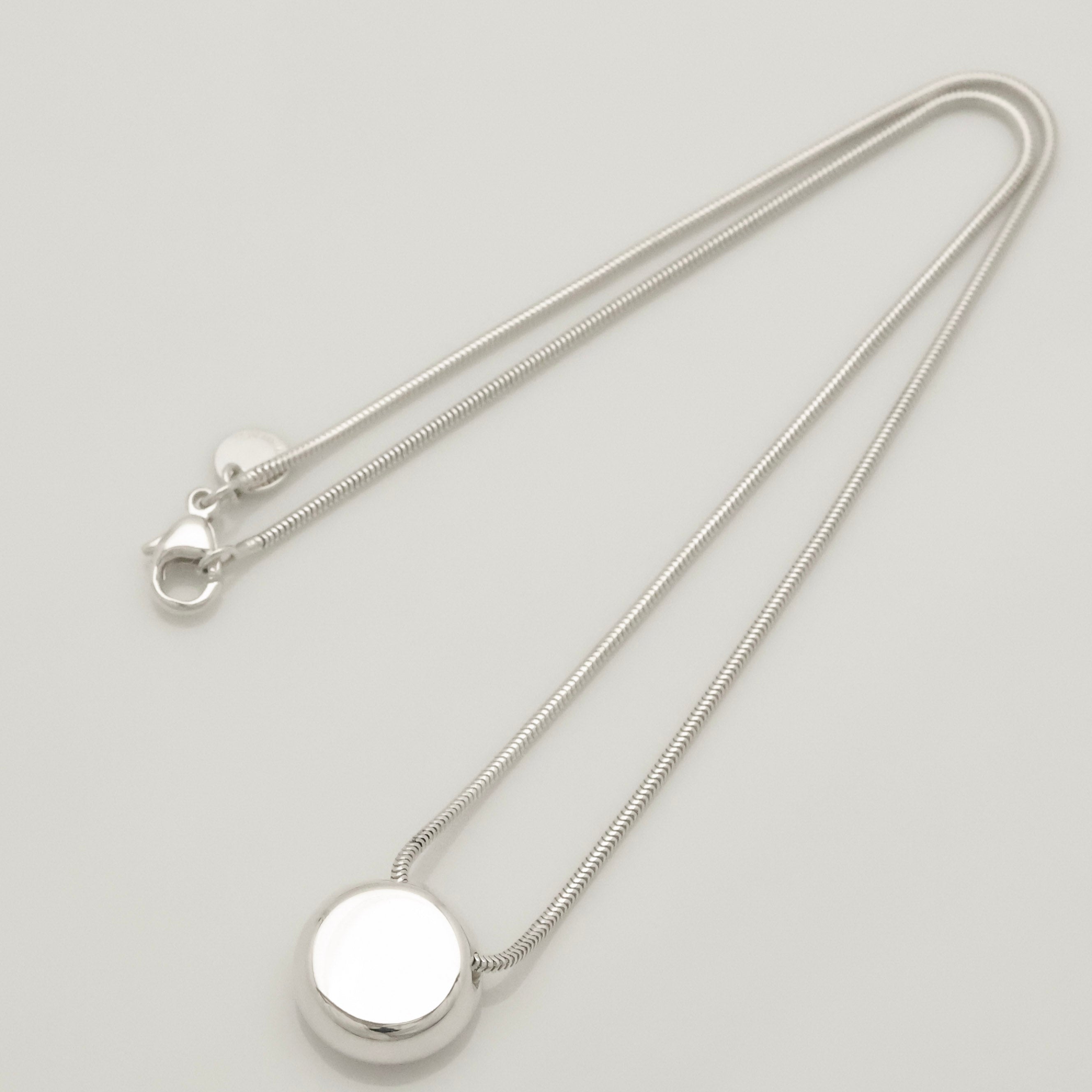 TIFFANY&Co. イニシャル レター H ラウンド スネーク チェーン ネックレス AG925