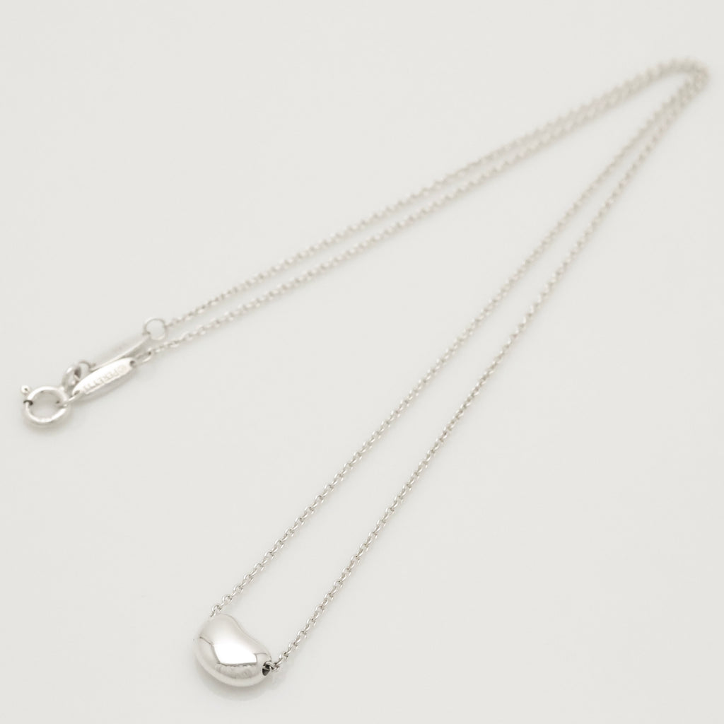  Tiffany & Co. Peretti Mini  Bean Necklace  Sterling Silver 925 