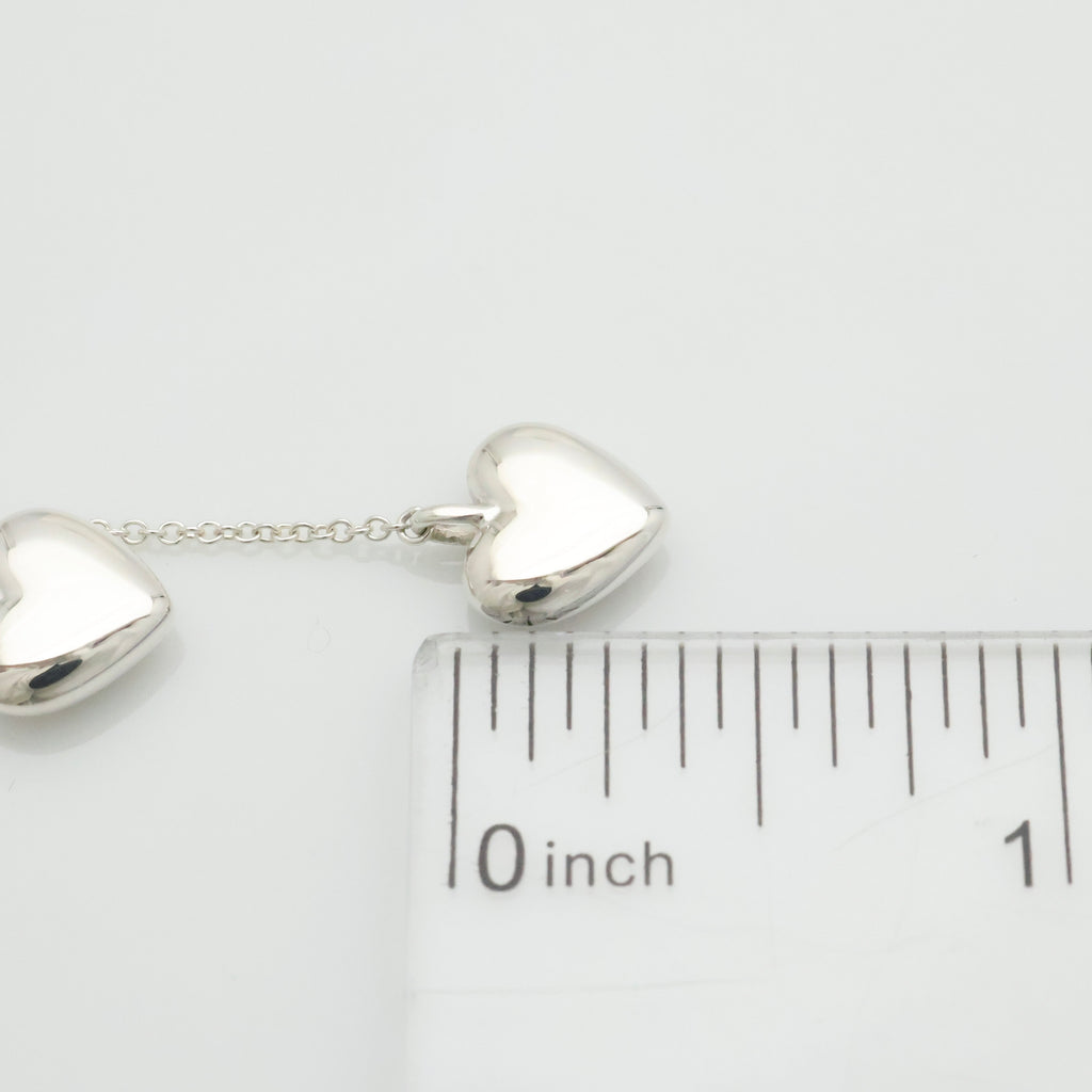 TIFFANY&Co. ダブル ドロップ ハート ネックレス AG925