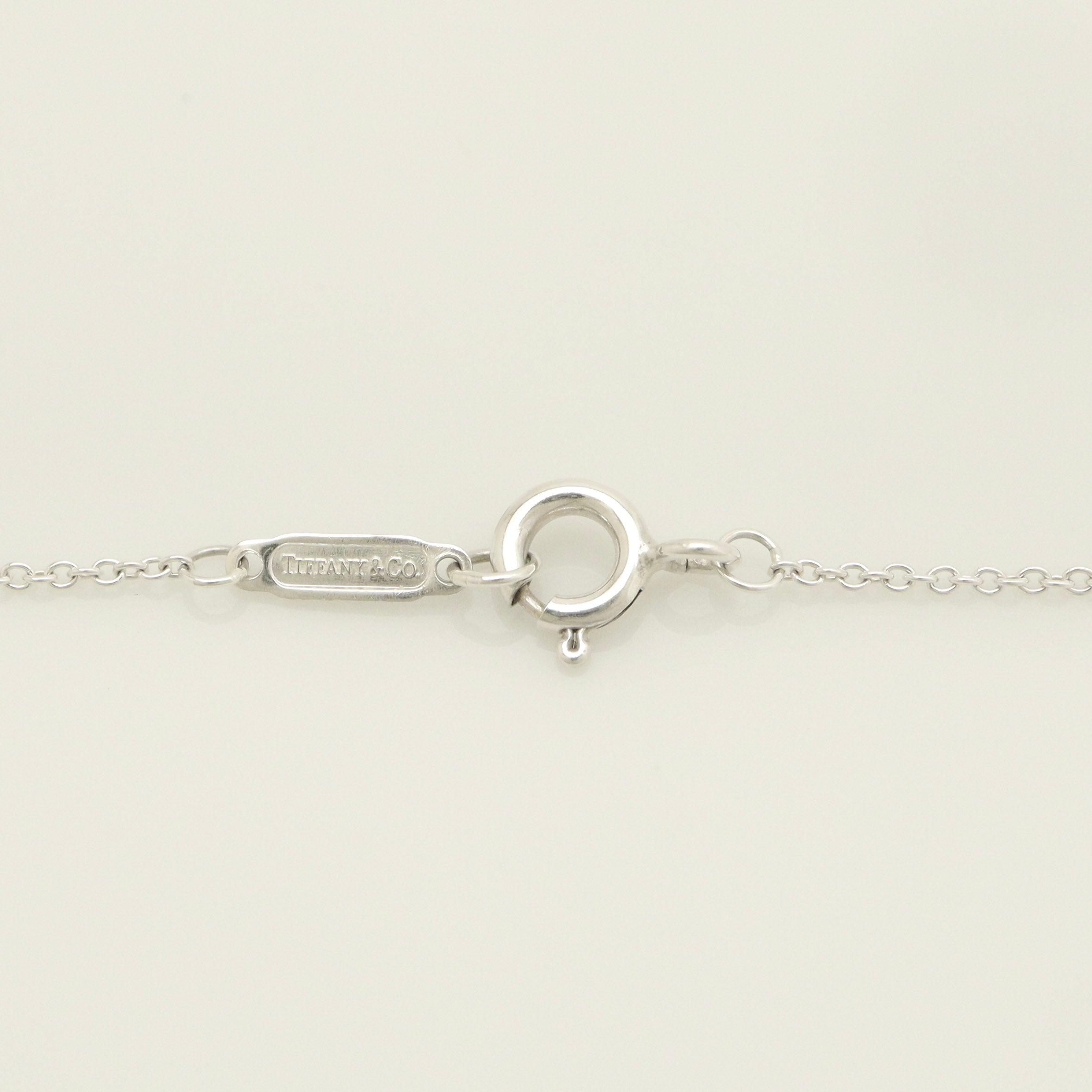  Tiffany & Co. Atlas Open Circle Necklace Sterling Silver 925
