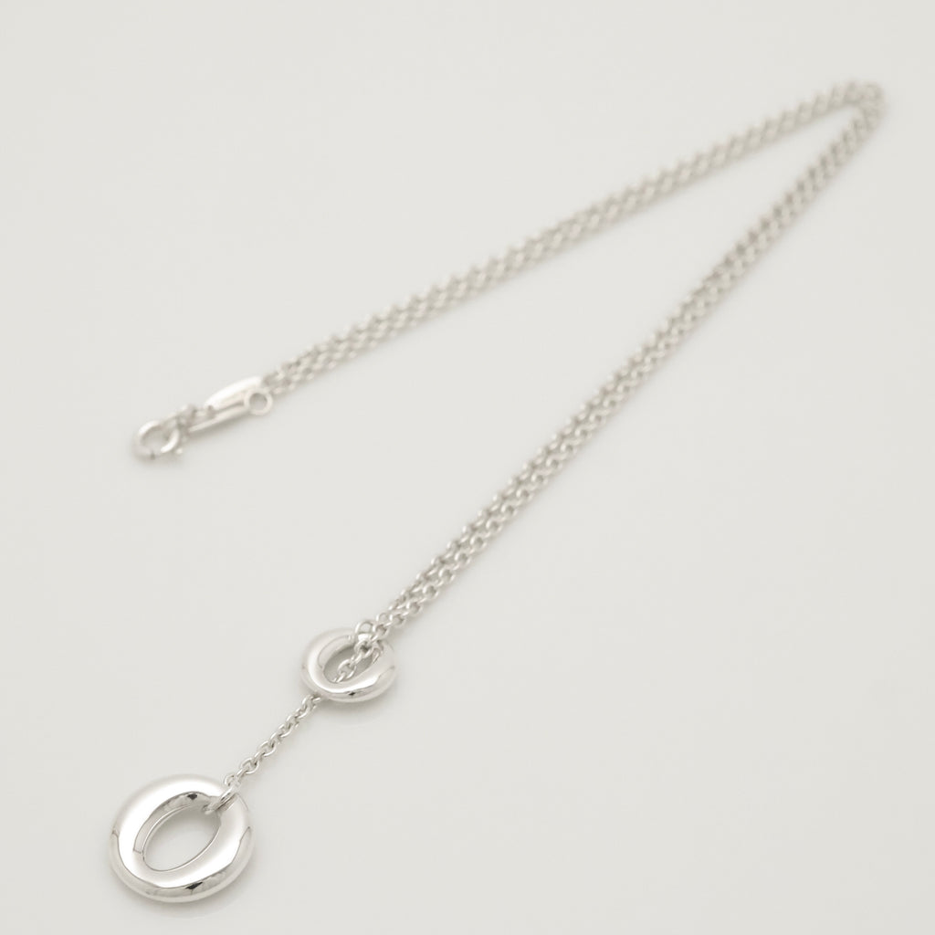 Tiffany & Co. Elsa Peretti Sevillana Lariat Necklace Sterling Silver 925