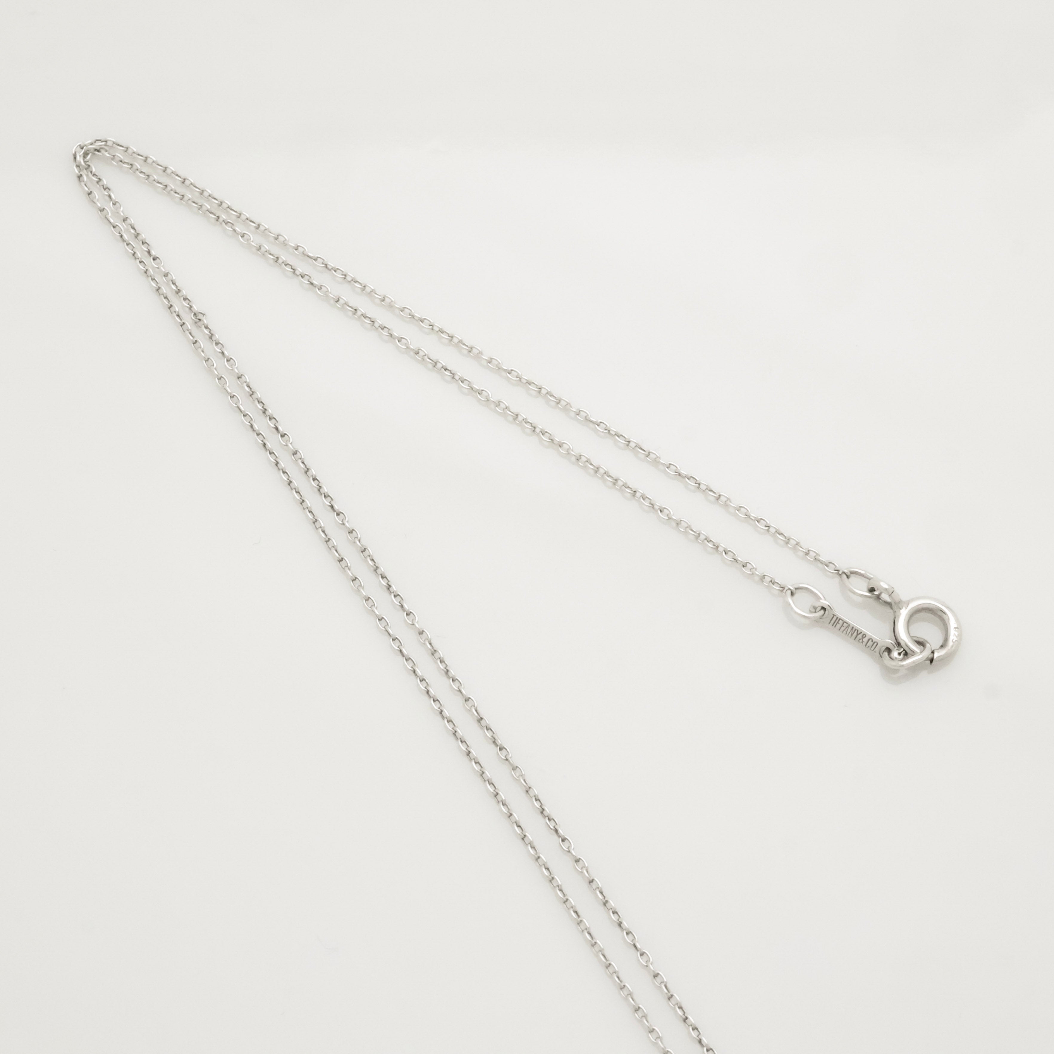  Tiffany & Co. Full Heart Pendant Necklace Sterling Silver 925