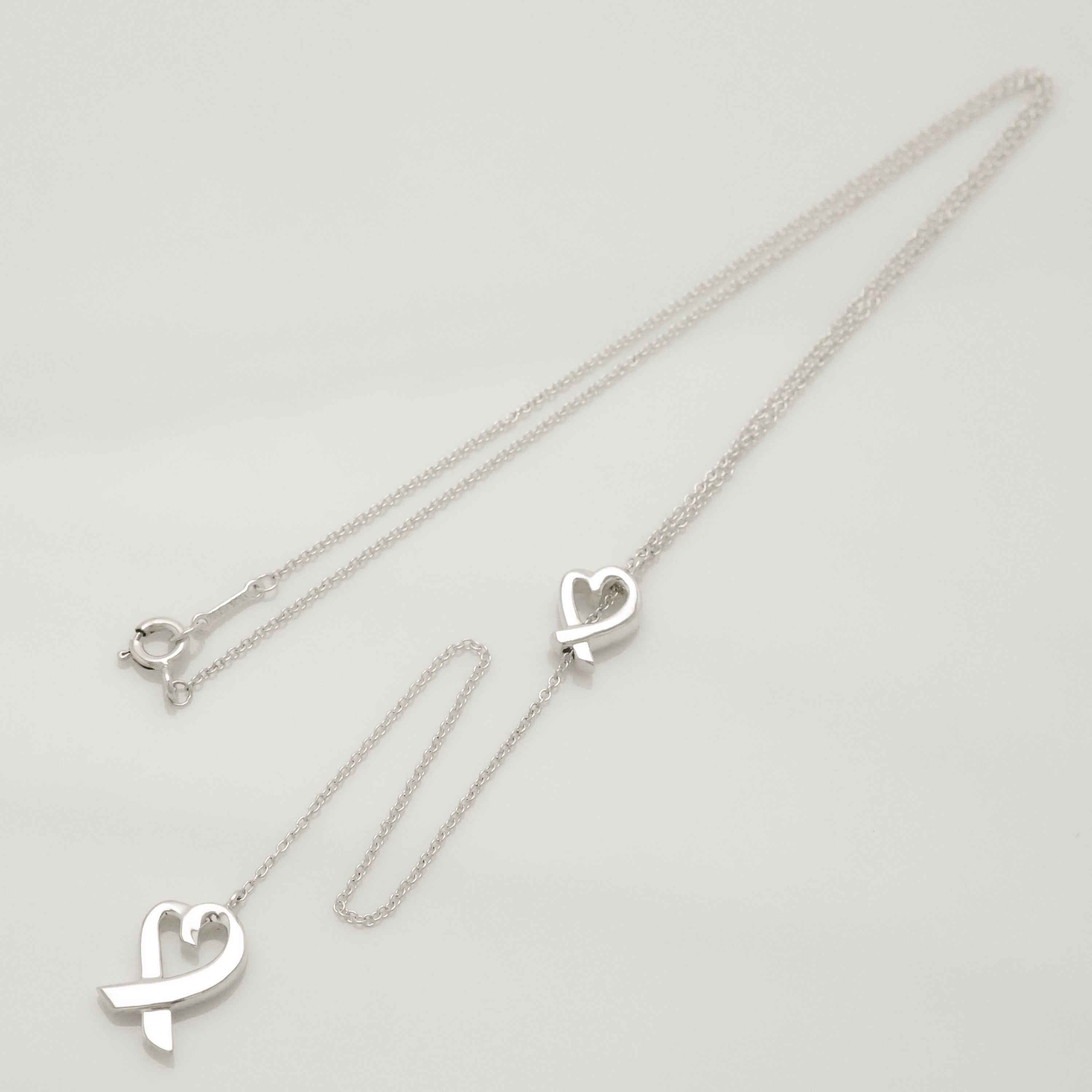 TIFFANY&Co. ラビング ハート パロマピカソ ラリアット ネックレス AG925