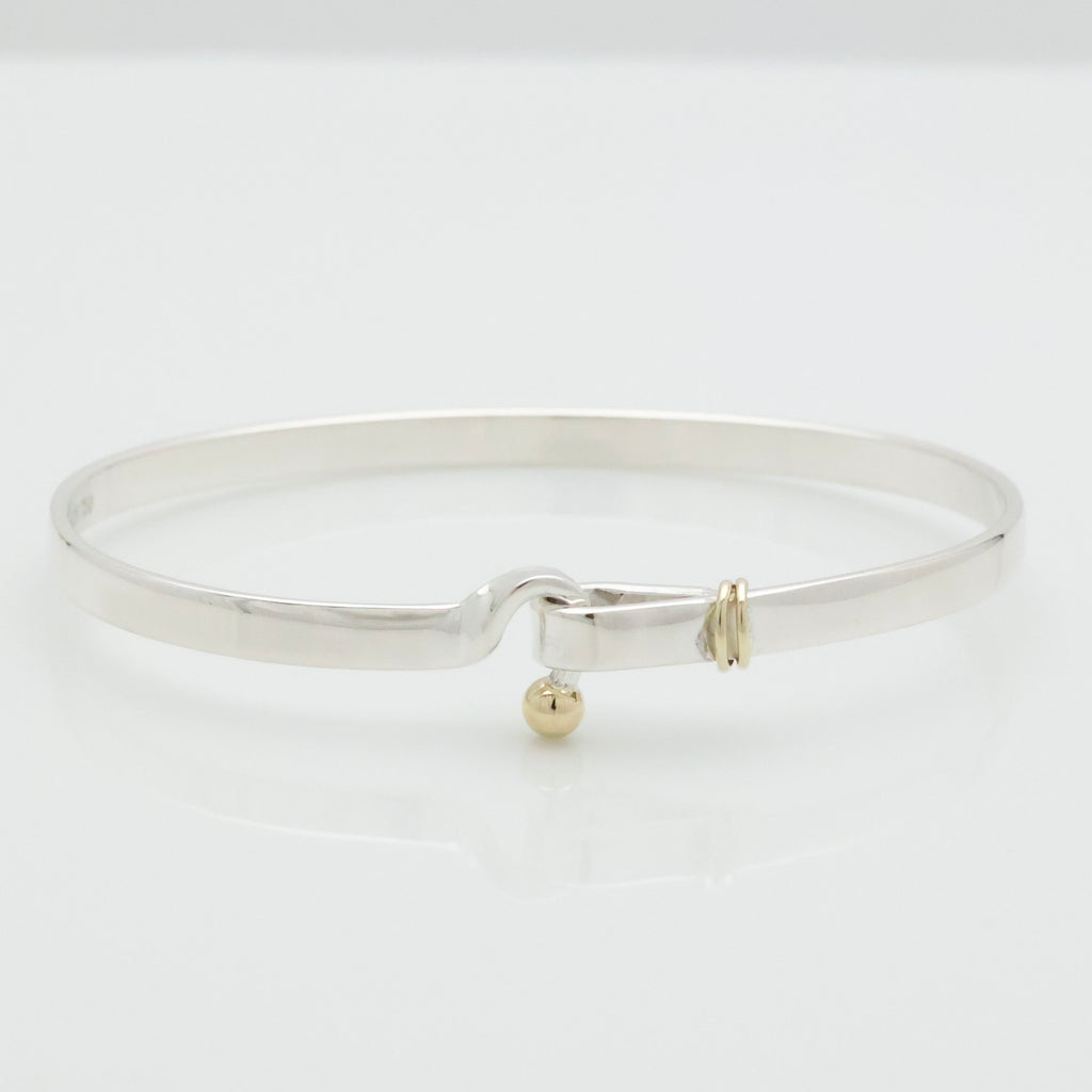 TIFFANY&Co. フック ＆ アイ バングル ブレスレット AG925 AU750