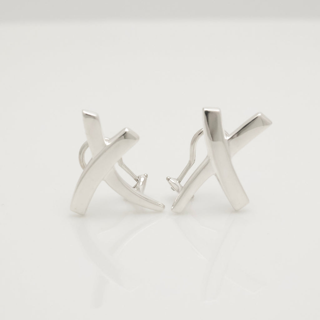 TIFFANY&Co. キス クロス パロマピカソ クリップ イヤリング AG925