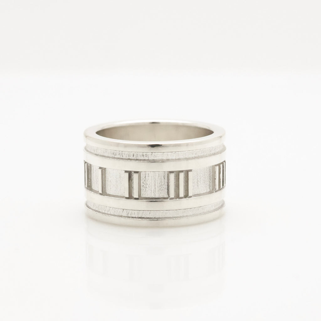 Tiffany & Co. Atlas Wide Ring Size 5.5- 5.75 Sterling Silver 925