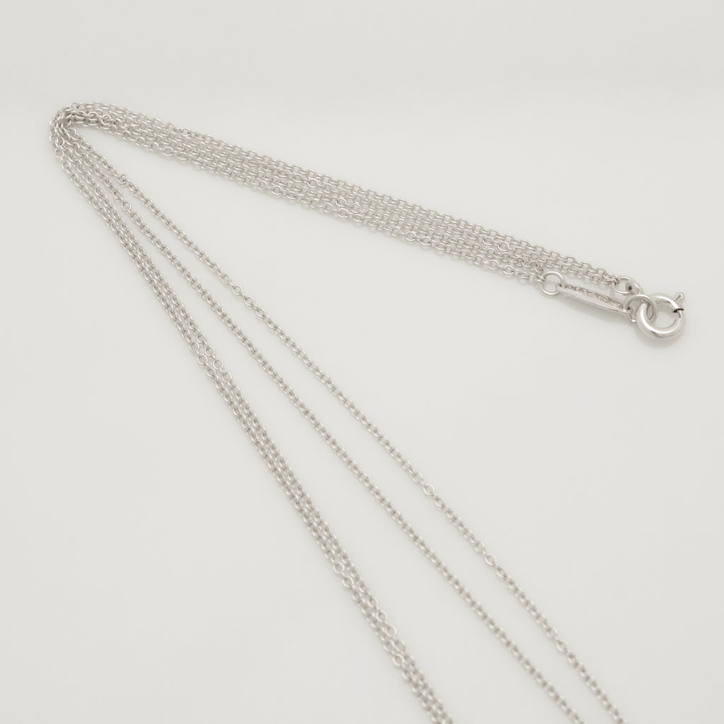 TIFFANY&Co. リターントゥ ティファニー スモール ハート タグ ダブル チェーン ネックレス AG925