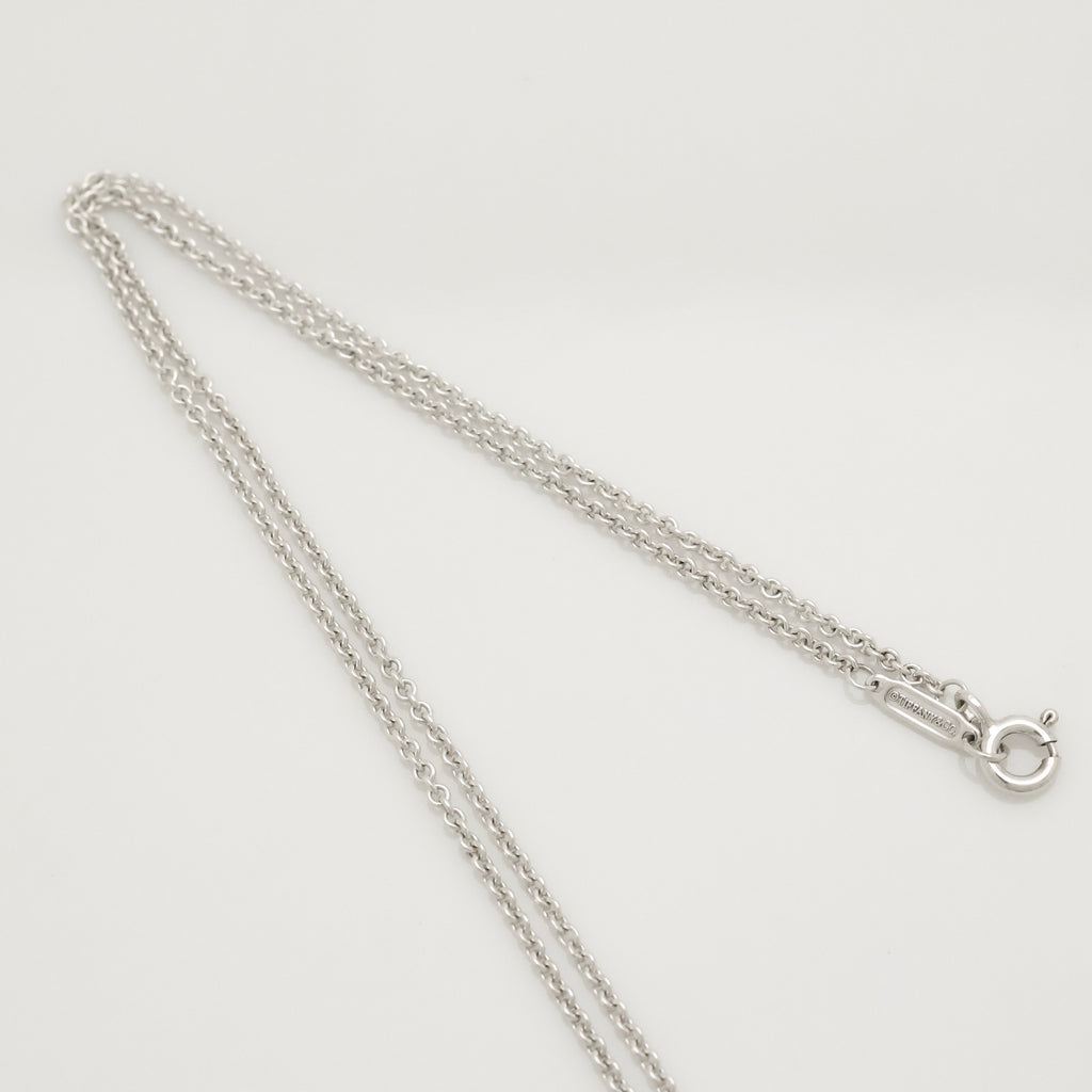 TIFFANY&Co. リターントゥ ティファニー ダブルハート ブラックボーン ネックレス  AG925