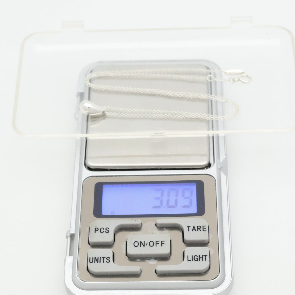 Tiffany & Co. Teardrop Necklace Pendant Sterling Silver 925 