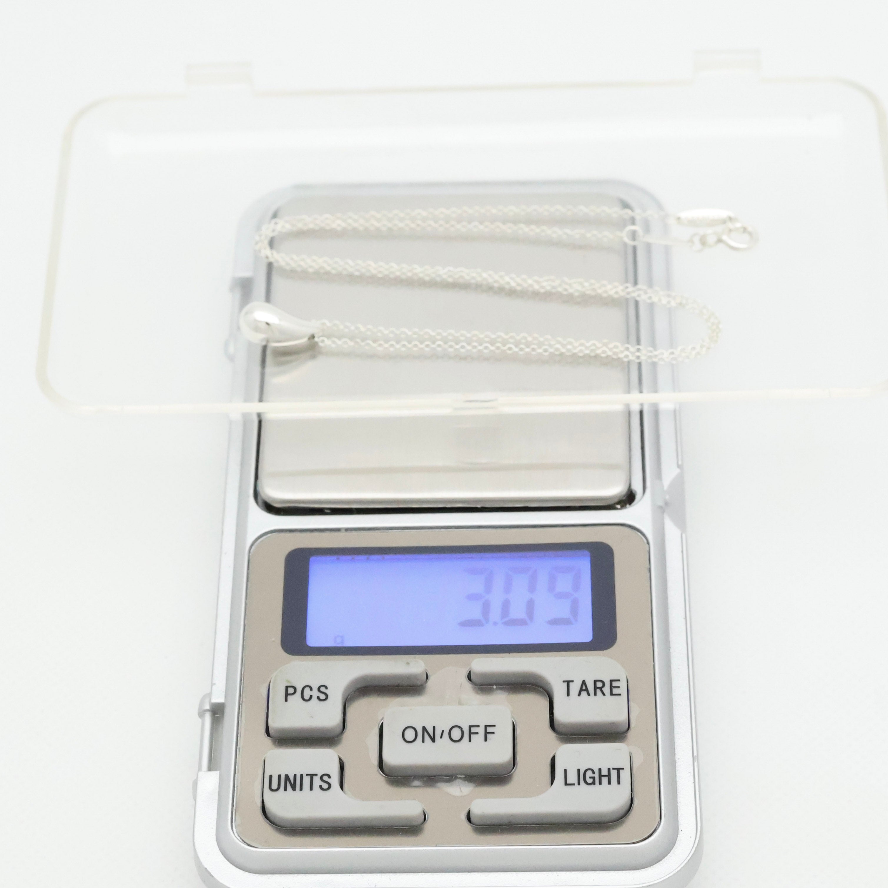 Tiffany & Co. Teardrop Necklace Pendant Sterling Silver 925 