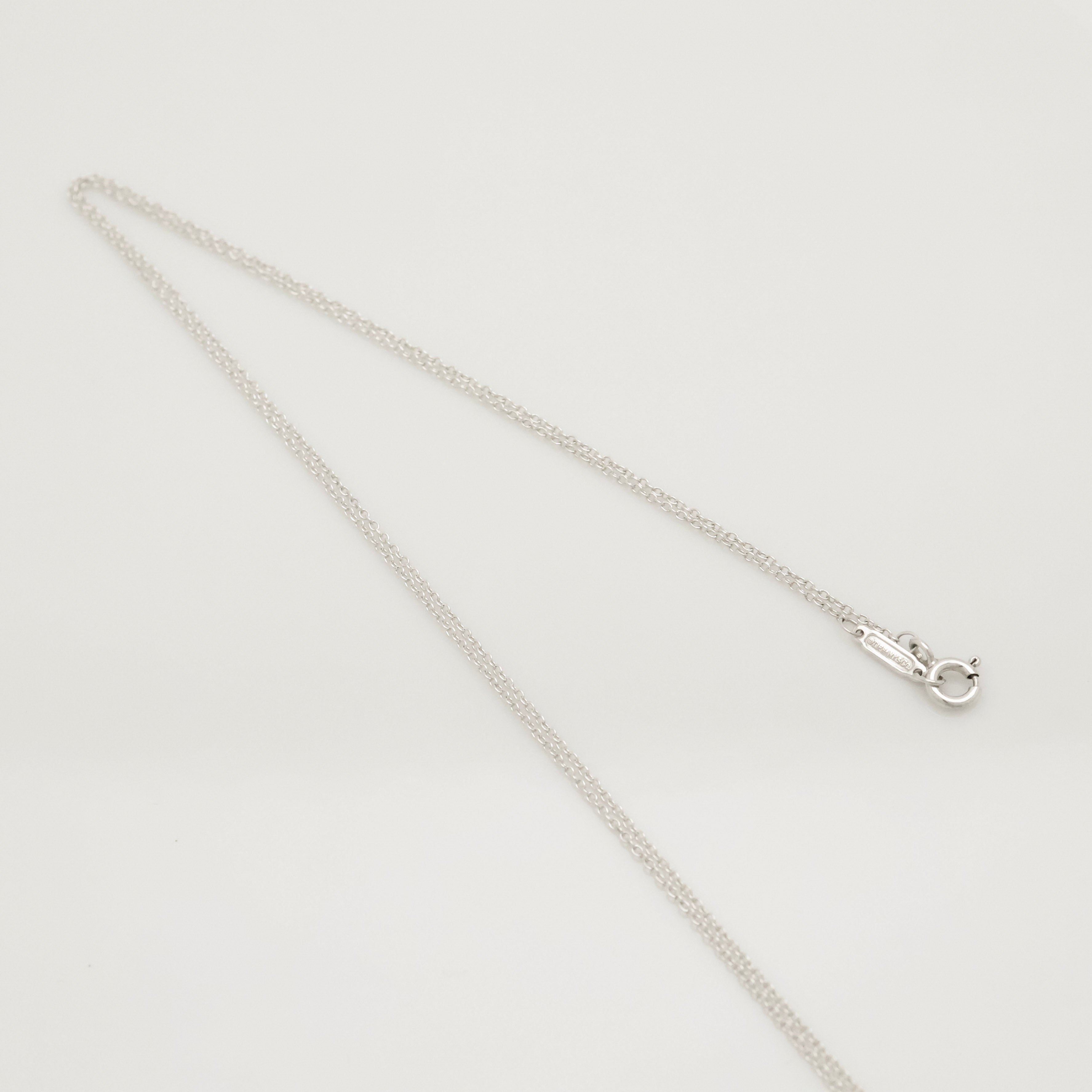  Tiffany & Co. Large Atlas Key Pendant Necklace Sterling Silver 925 