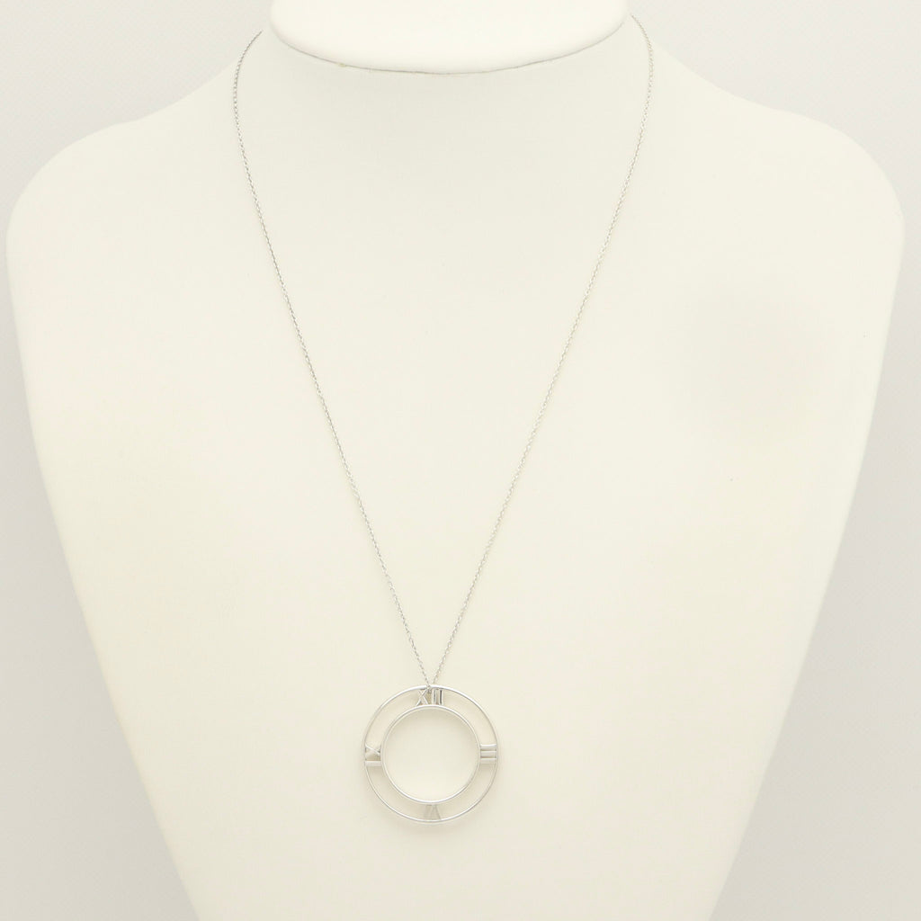 TIFFANY&Co. オープン アトラス メダリオン サークル ネックレス AG925