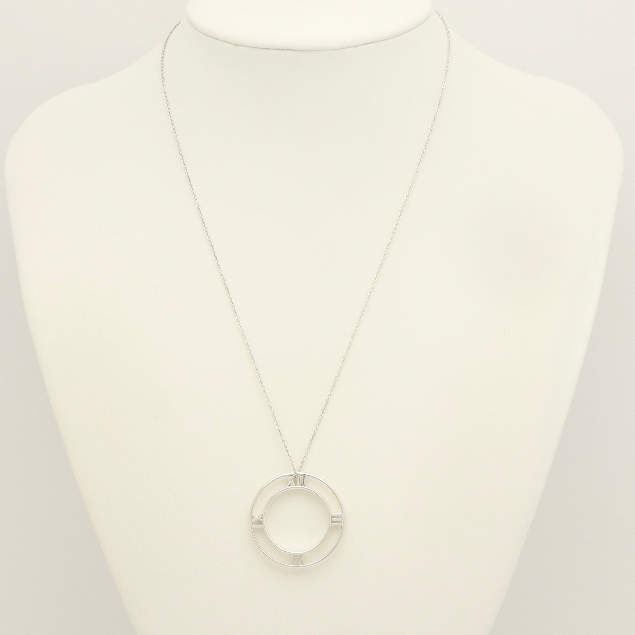 TIFFANY&Co. オープン アトラス メダリオン サークル ネックレス AG925