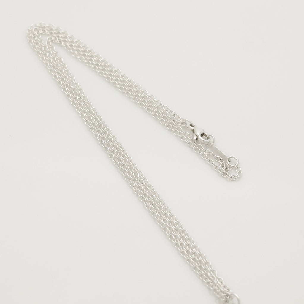 TIFFANY&Co. マンインザムーン ダブル チェーン ネックレス AG925