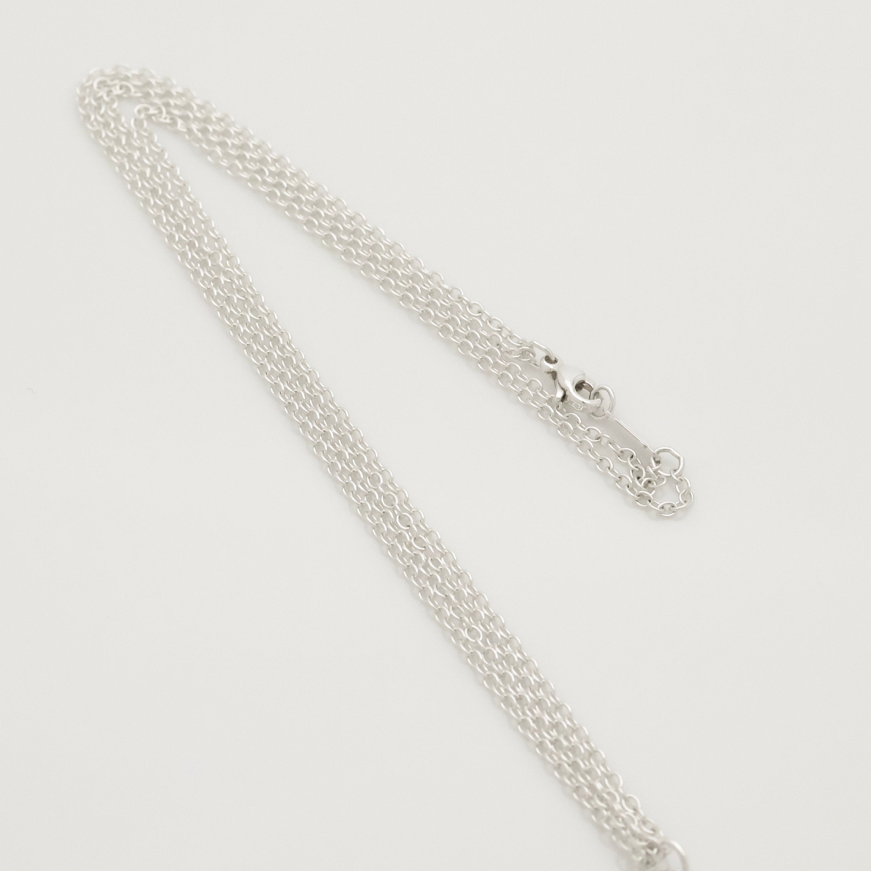 TIFFANY&Co. マンインザムーン ダブル チェーン ネックレス AG925