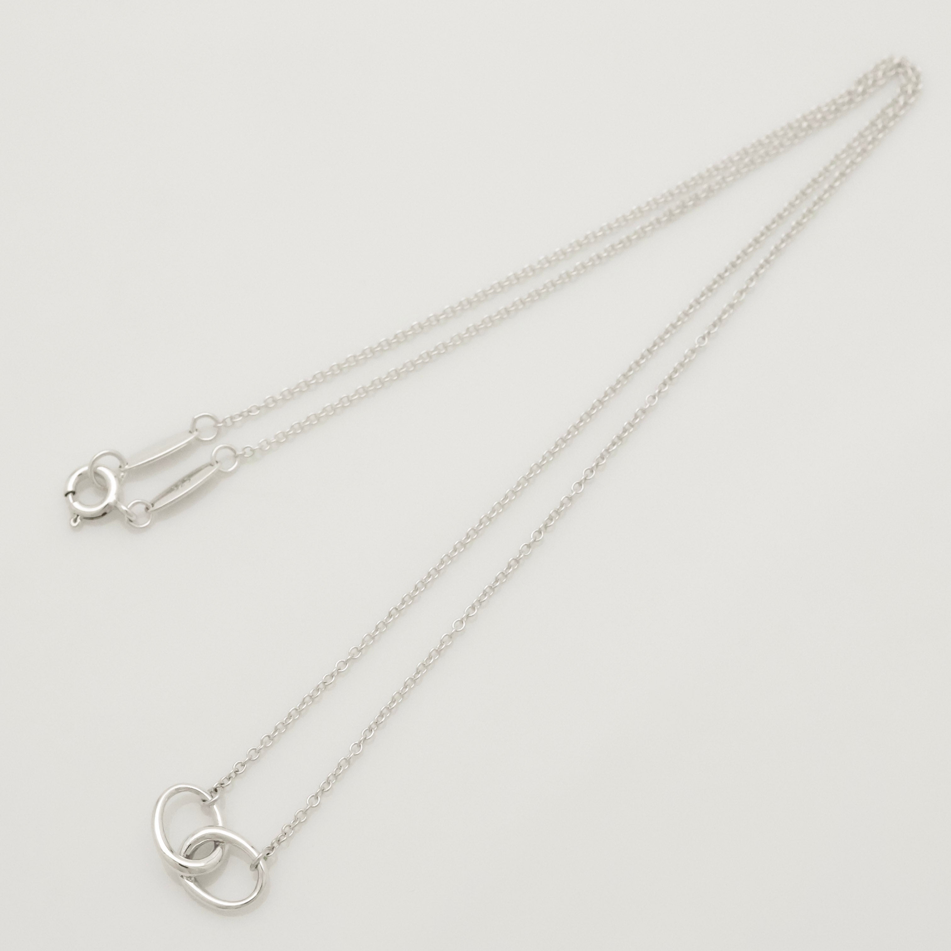 TIFFANY&Co. ダブル ループ エルサペレッティ ネックレス AG925