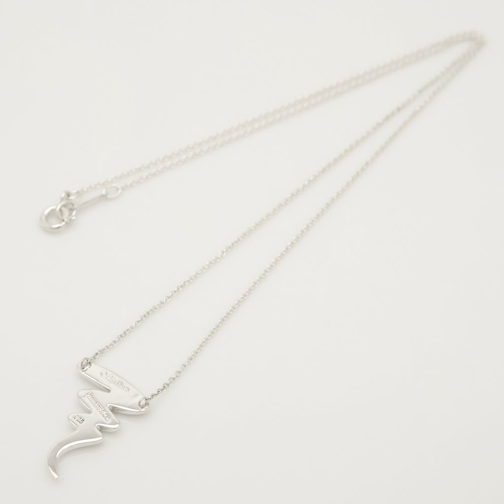Tiffany & Co. Picasso Scribble Zig Zag Necklace Sterling Silver 925