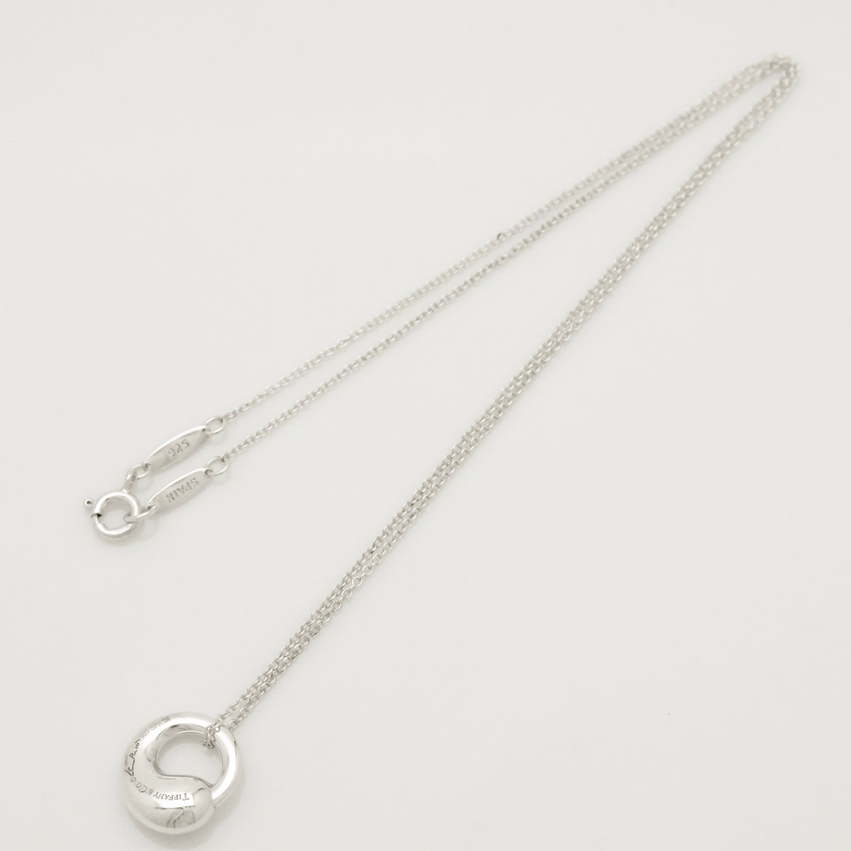  Tiffany & Co. Eternal Circle Necklace Pendant  Sterling Silver 925