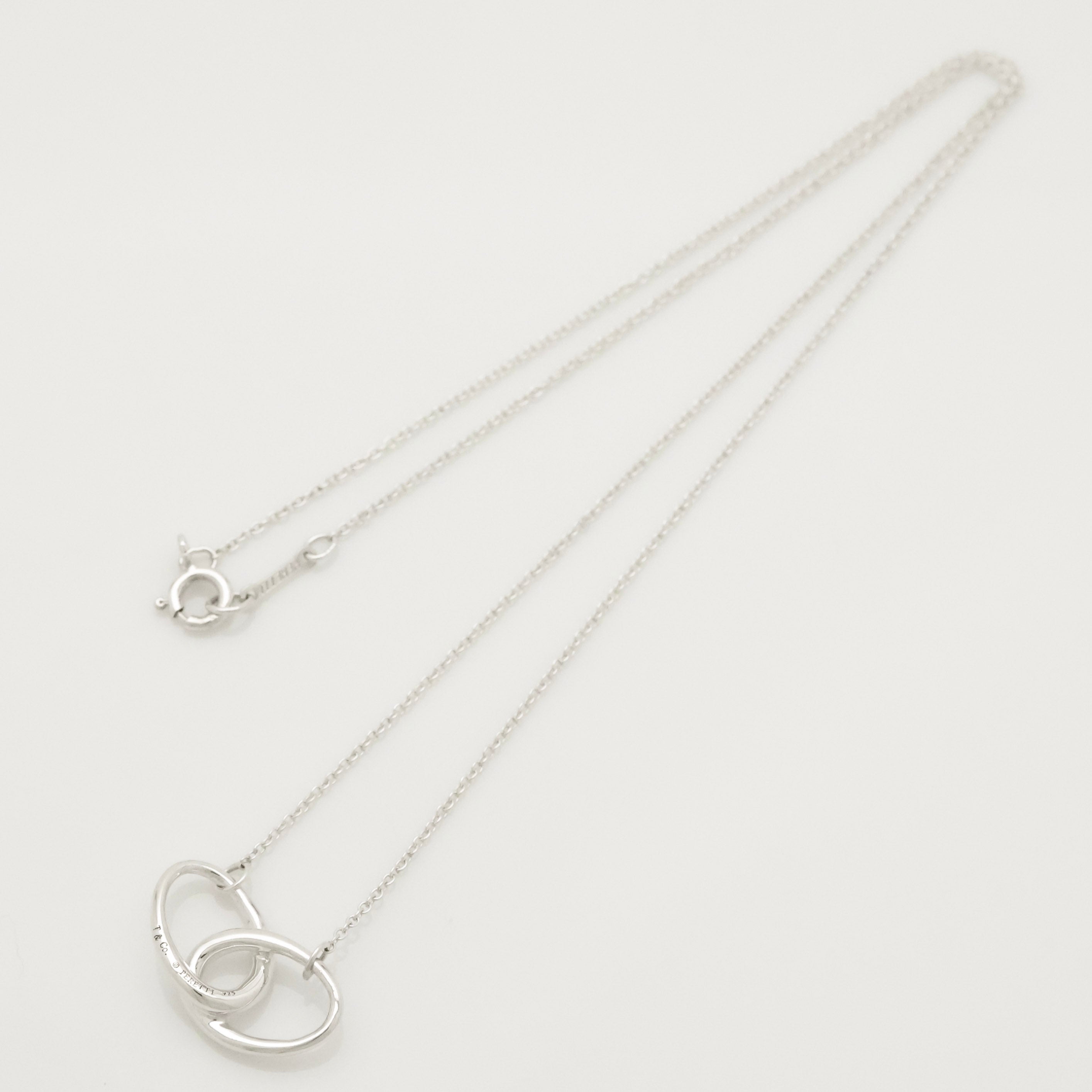 TIFFANY&Co. ダブル ループ エルサペレッティ ネックレス AG925