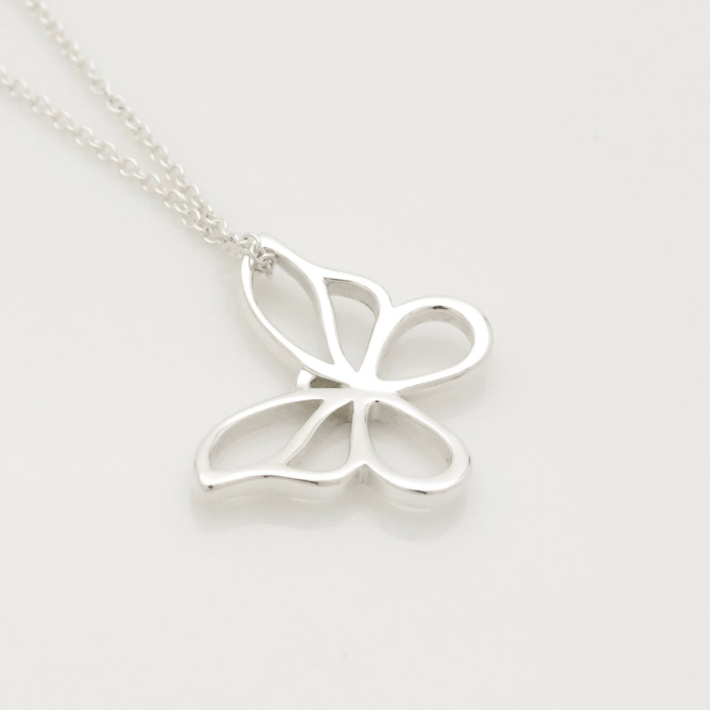 Tiffany & Co. Large Butterfly Necklace Pendant  Sterling Silver 925