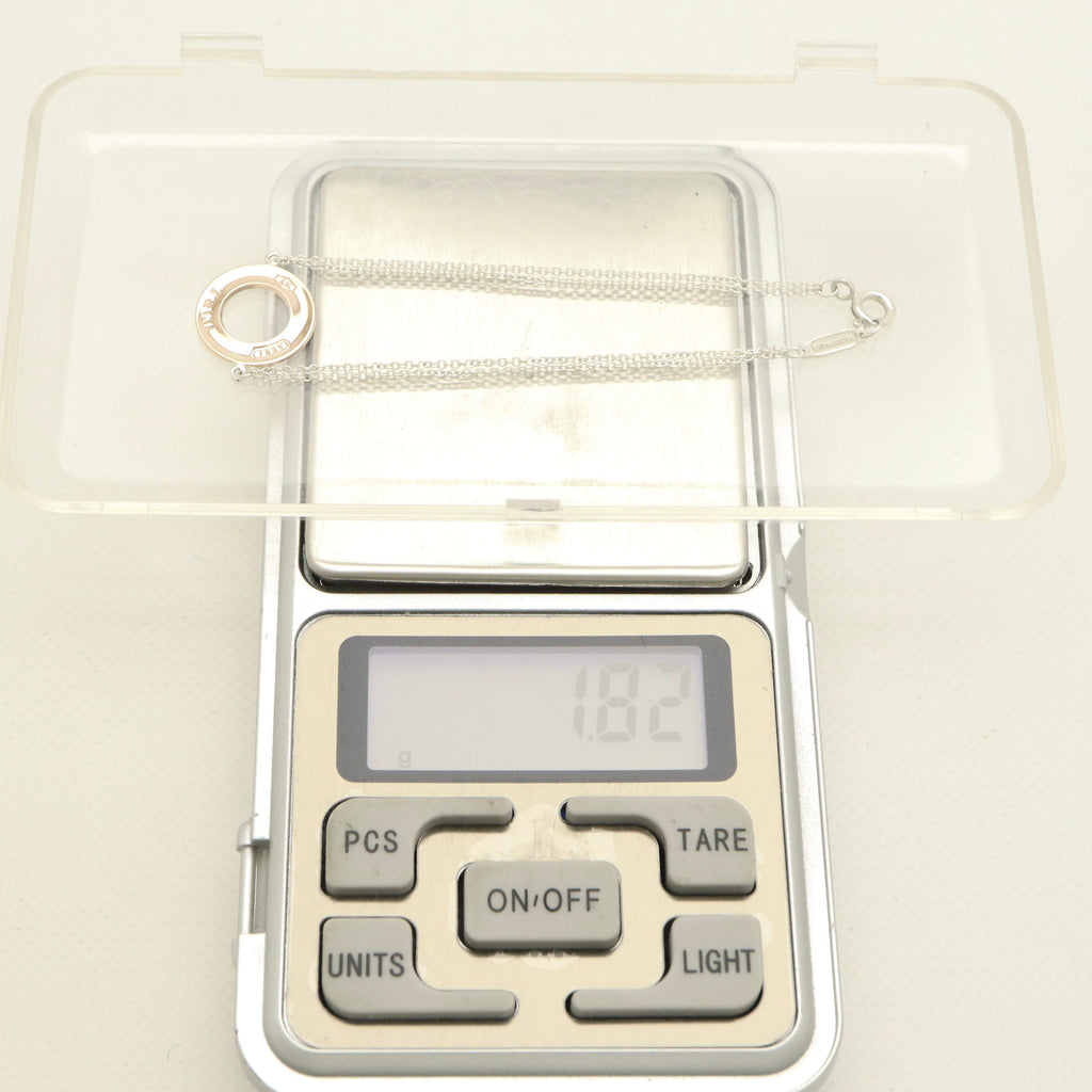 Tiffany & Co. 1837 Round Circle Double Chain Bracelet Sterling Silver 925