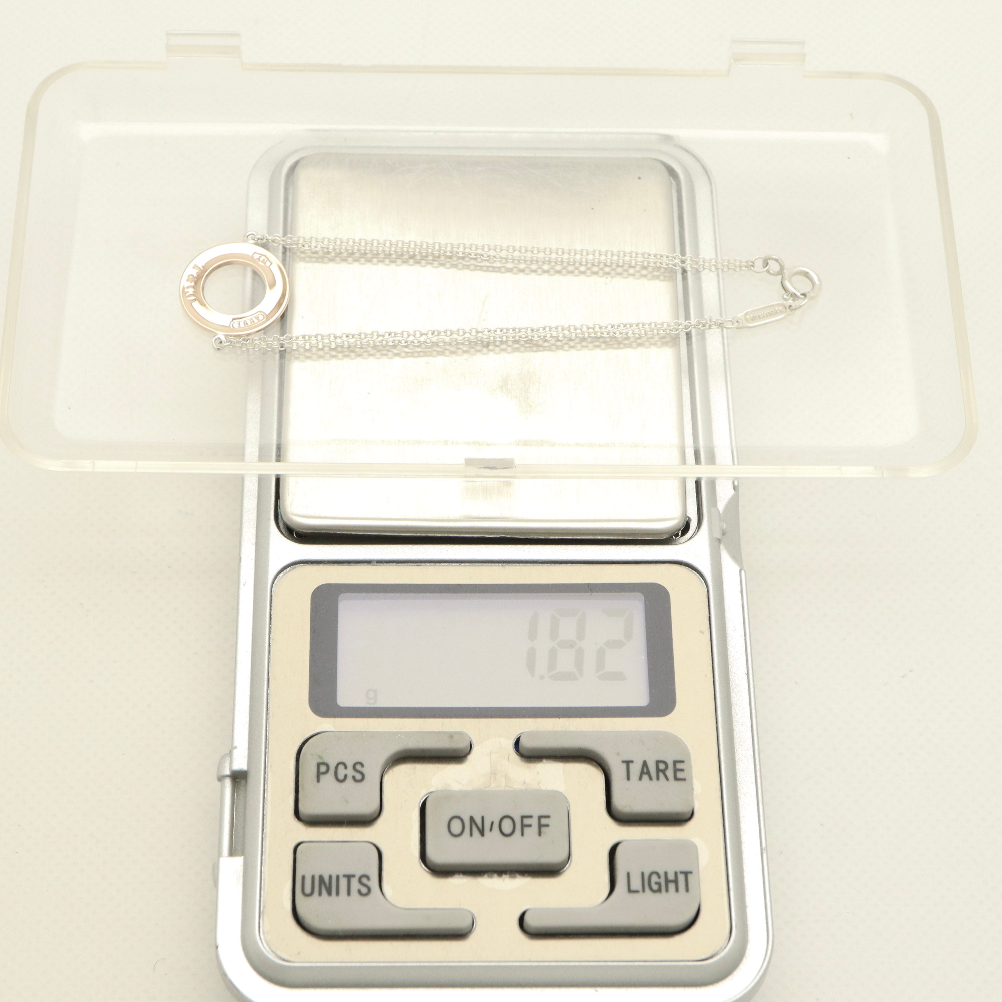 Tiffany & Co. 1837 Round Circle Double Chain Bracelet Sterling Silver 925