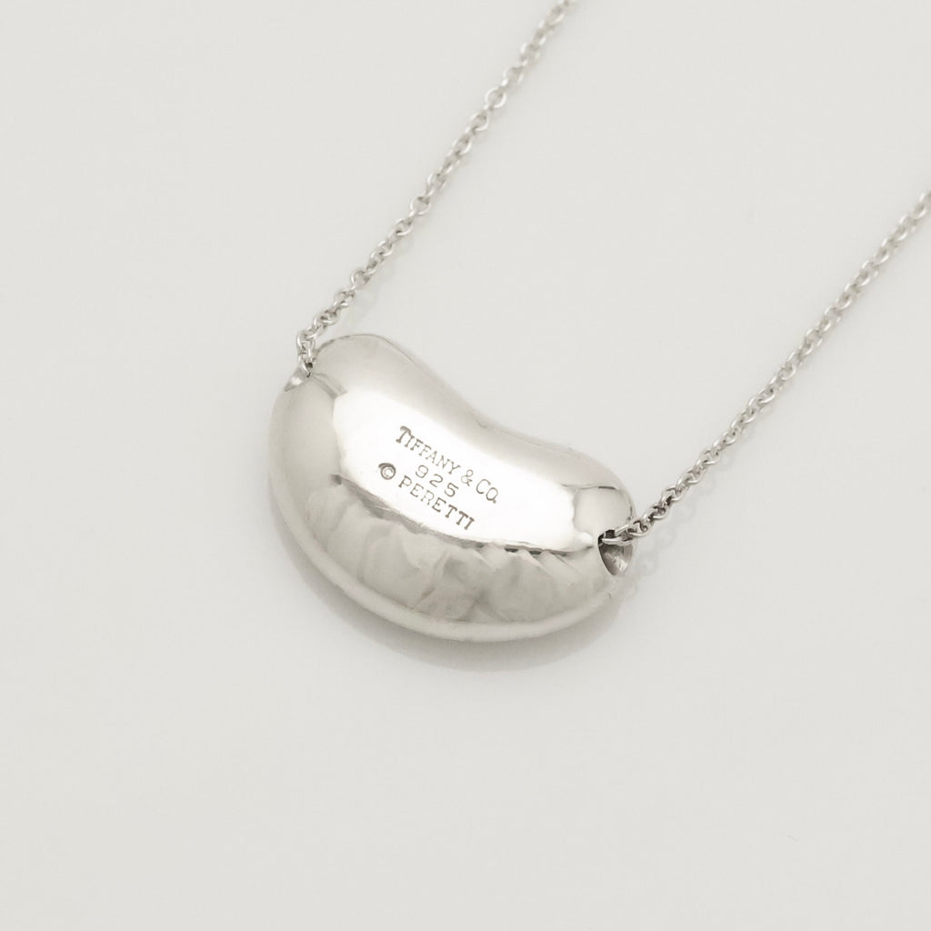  Tiffany & Co. Peretti Large  Bean Necklace  Sterling Silver 925 