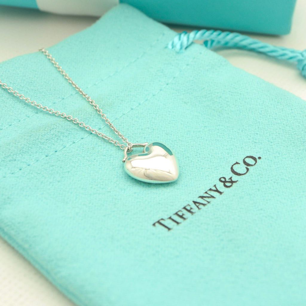 TIFFANY&Co.  パフ ハート ネックレス AG925
