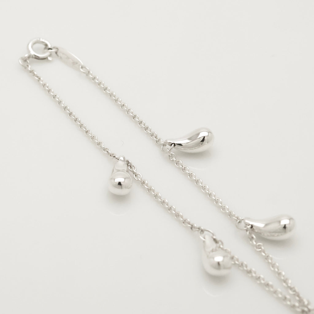 Tiffany & Co. Peretti Five 5 Teardrop Bracelet Sterling Silver 925