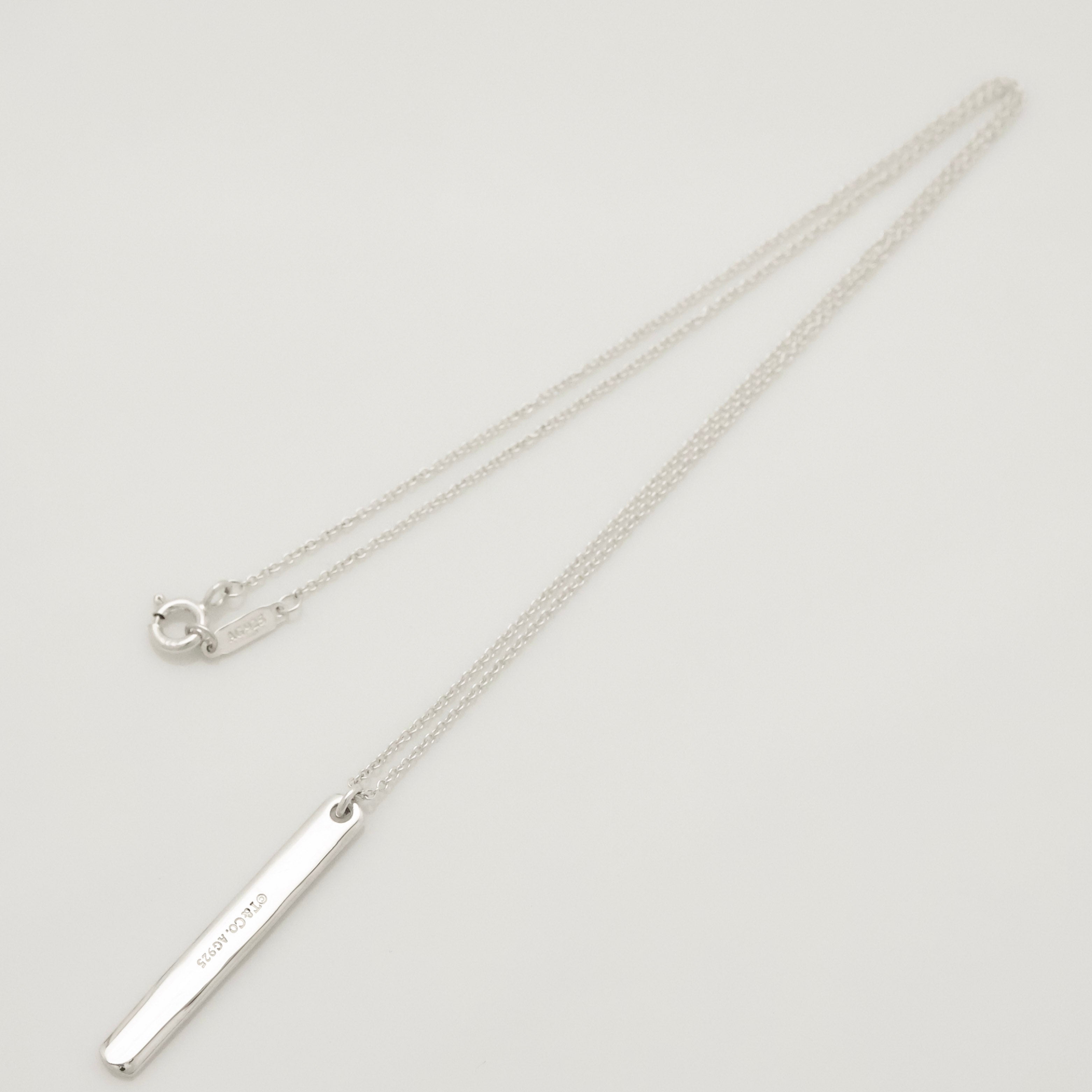 TIFFANY&Co. 1837 ナロー バー ネックレス AG925