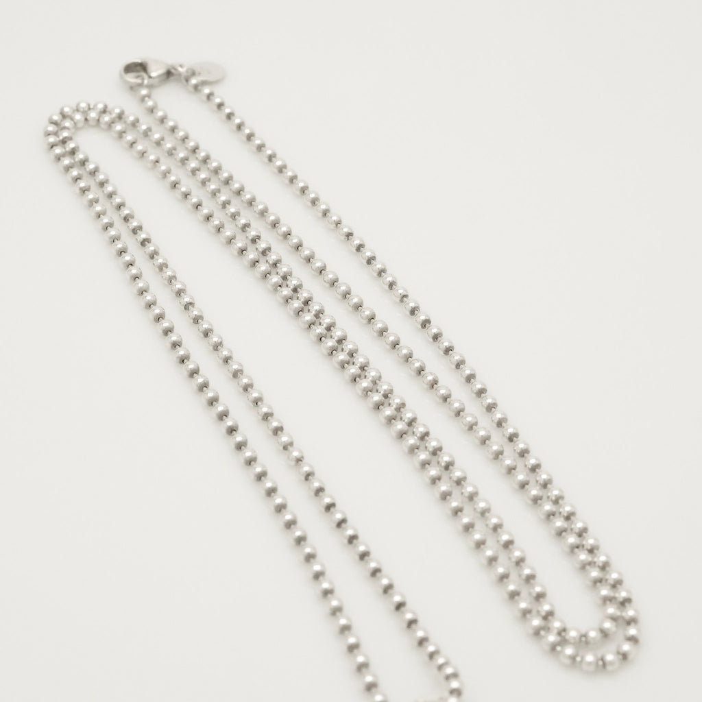 TIFFANY&Co.リターントゥ ティファニー オーバル タグ ボール チェーン ネックレス AG925