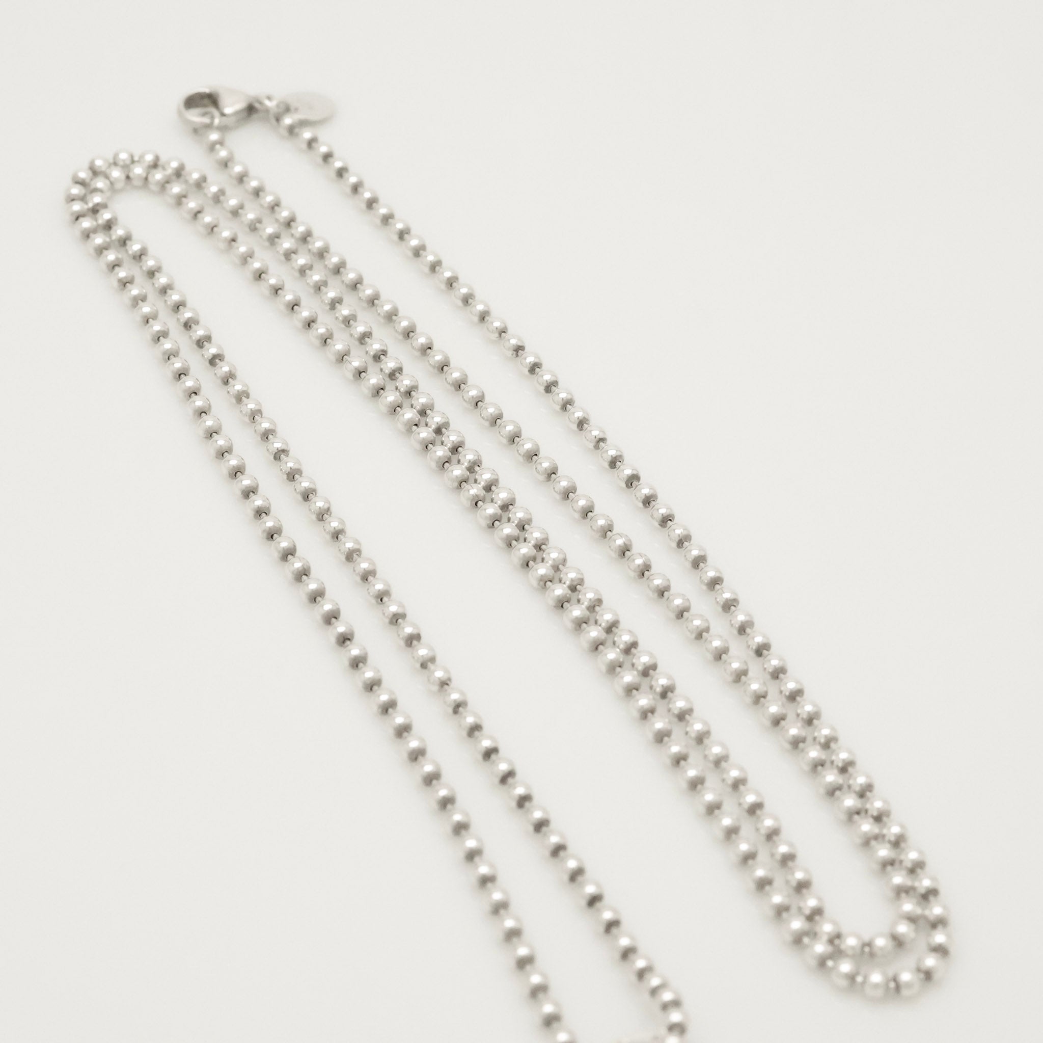 TIFFANY&Co.リターントゥ ティファニー オーバル タグ ボール チェーン ネックレス AG925