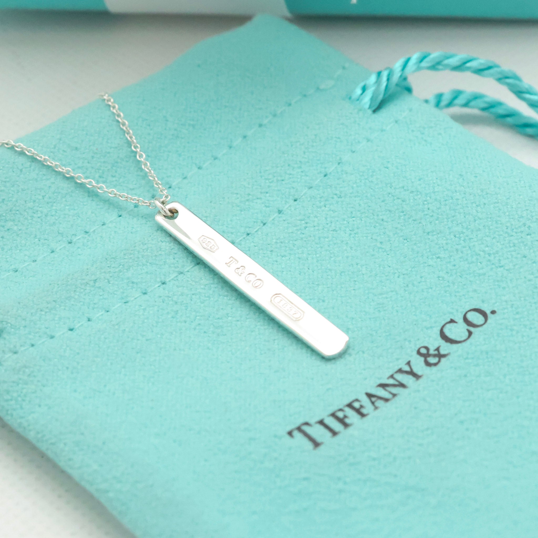 TIFFANY&Co. 1837 ナロー バー  ネックレス AG925