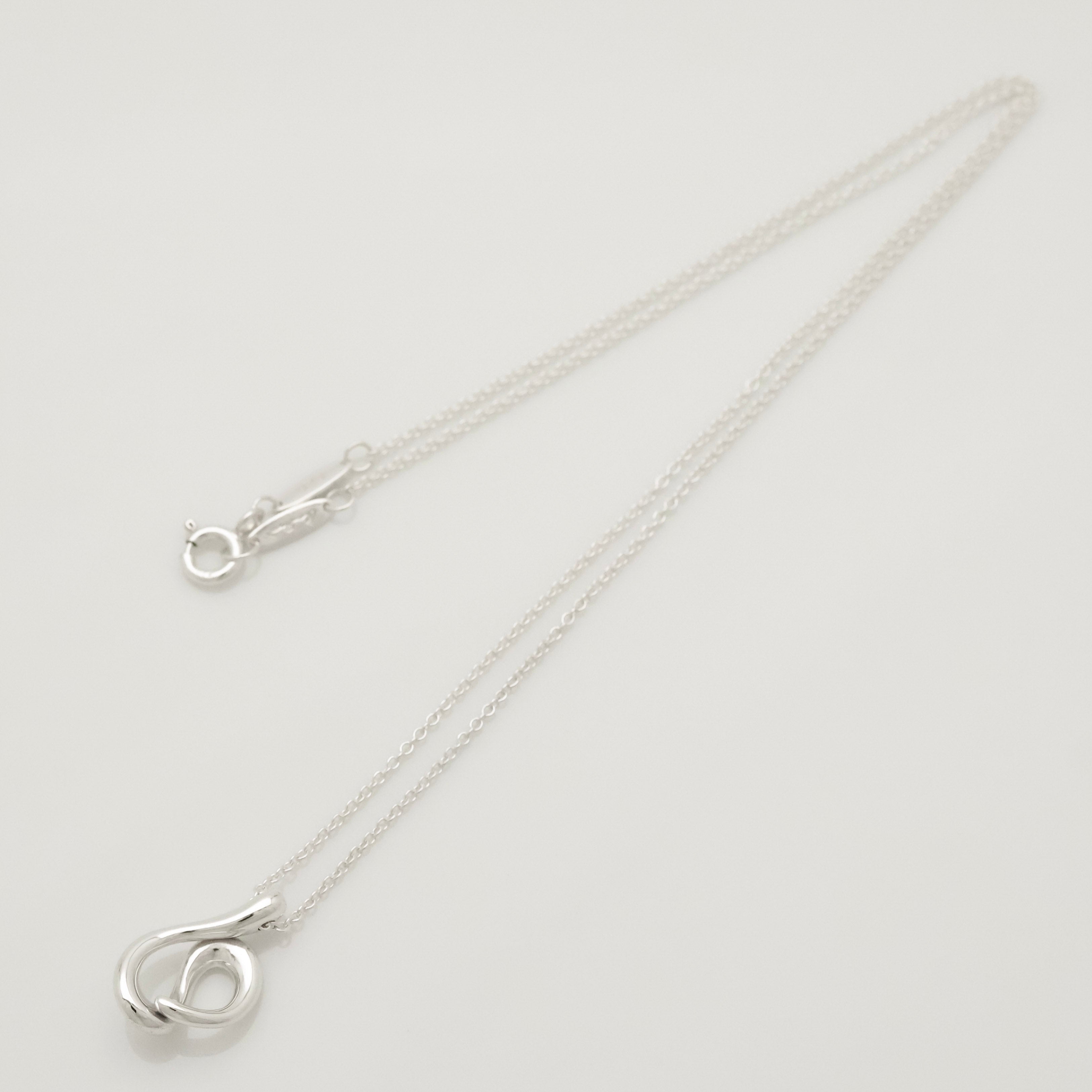 TIFFANY&Co. オープン ウェーブ エルサペレッティ ネックレス AG925