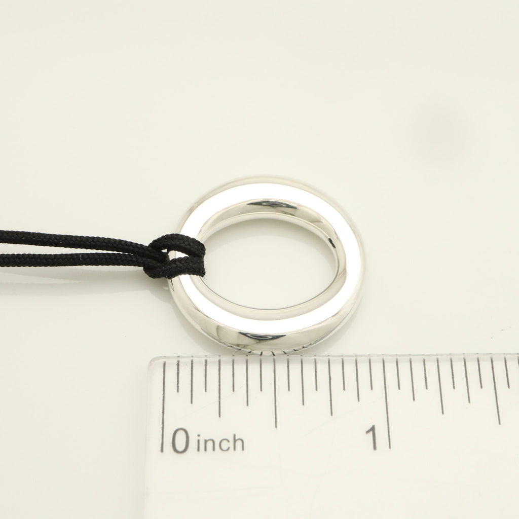 Tiffany & Co. Seviana Silk Cord Necklace Sterling Silver 925