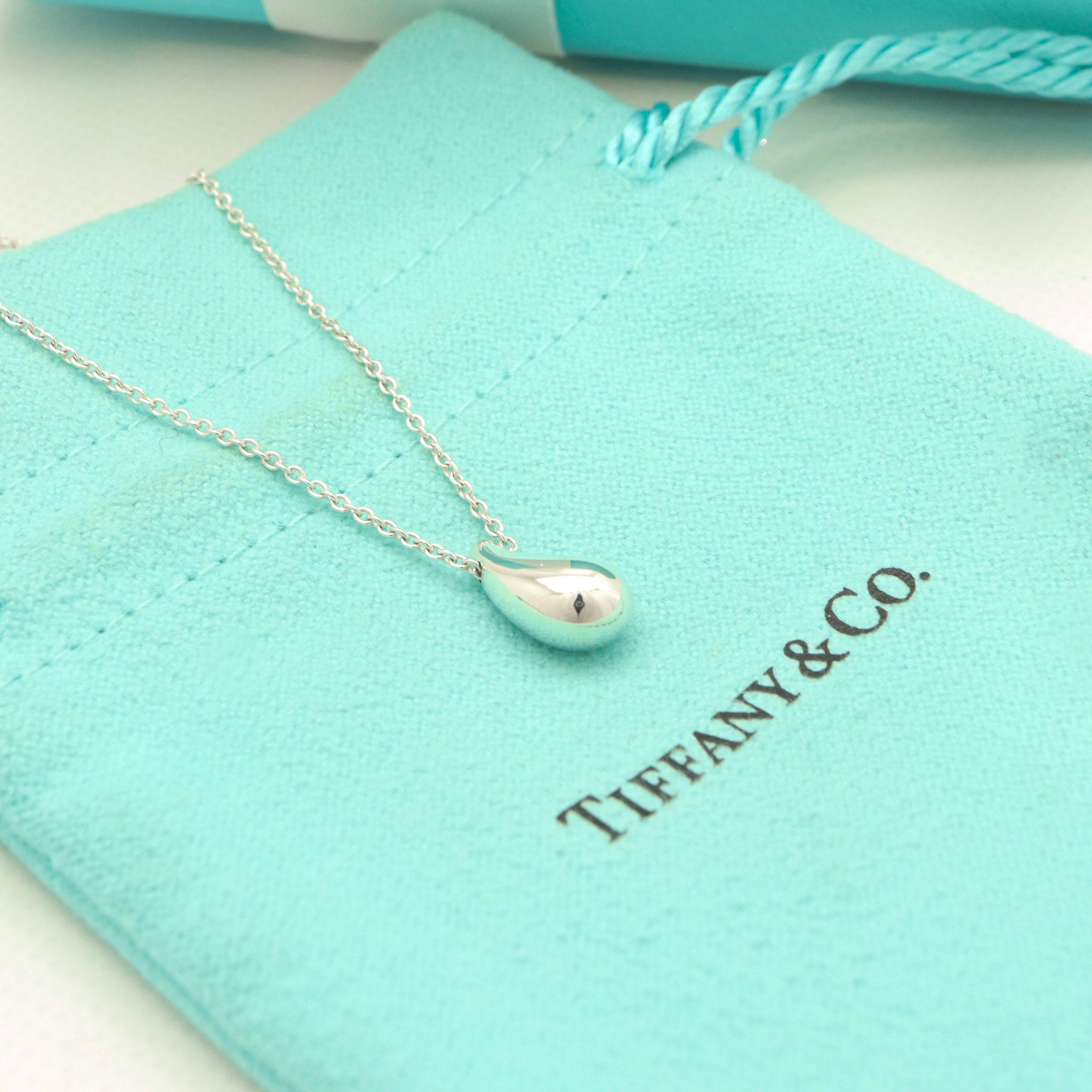 TIFFANY&Co.  ティアドロップ エルサペレッティ ネックレス AG925