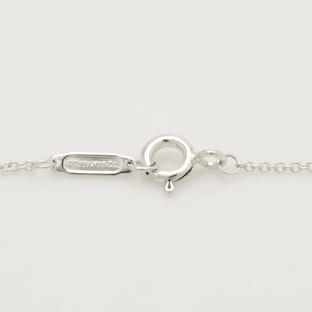 Tiffany & Co. Notes Diamond Bar Necklace Sterling Silver 925