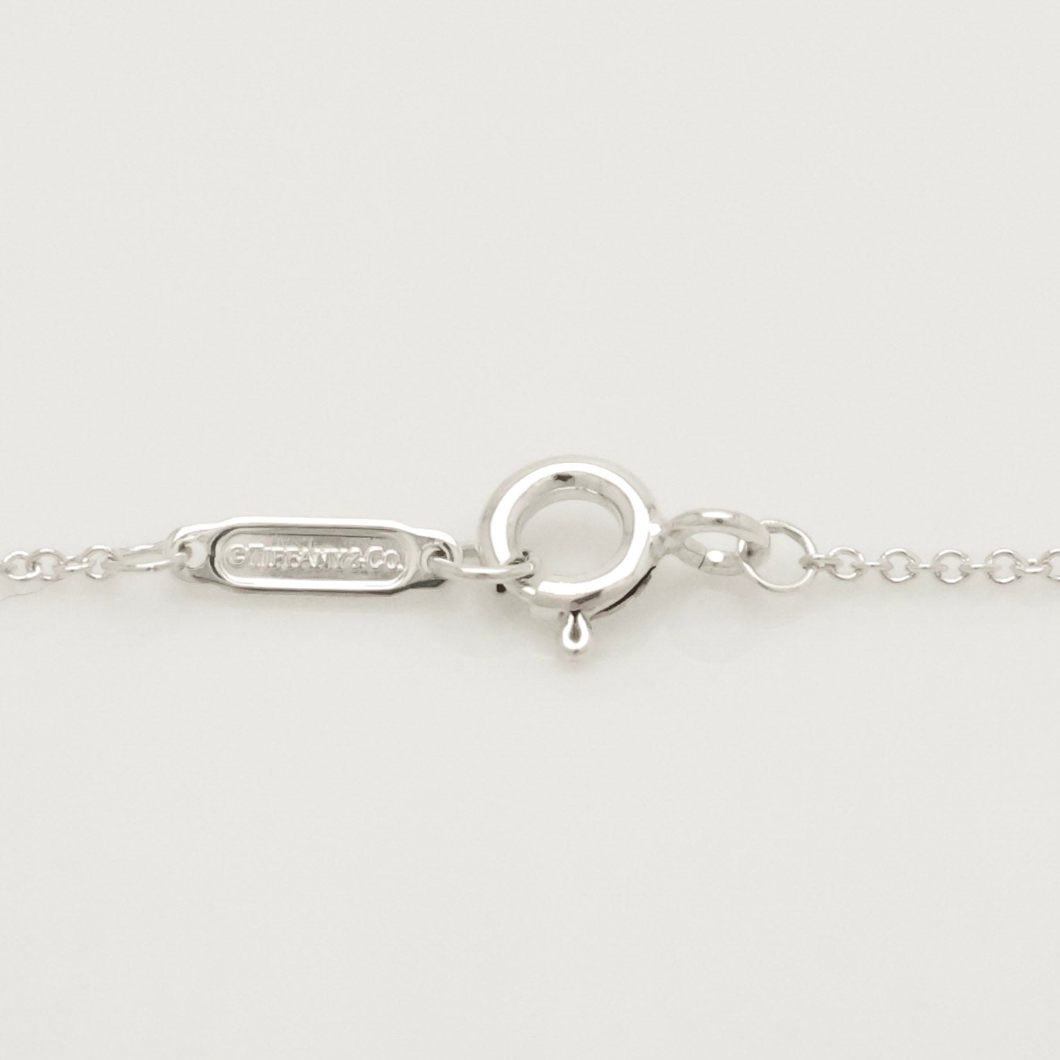 Tiffany & Co. Notes Diamond Bar Necklace Sterling Silver 925
