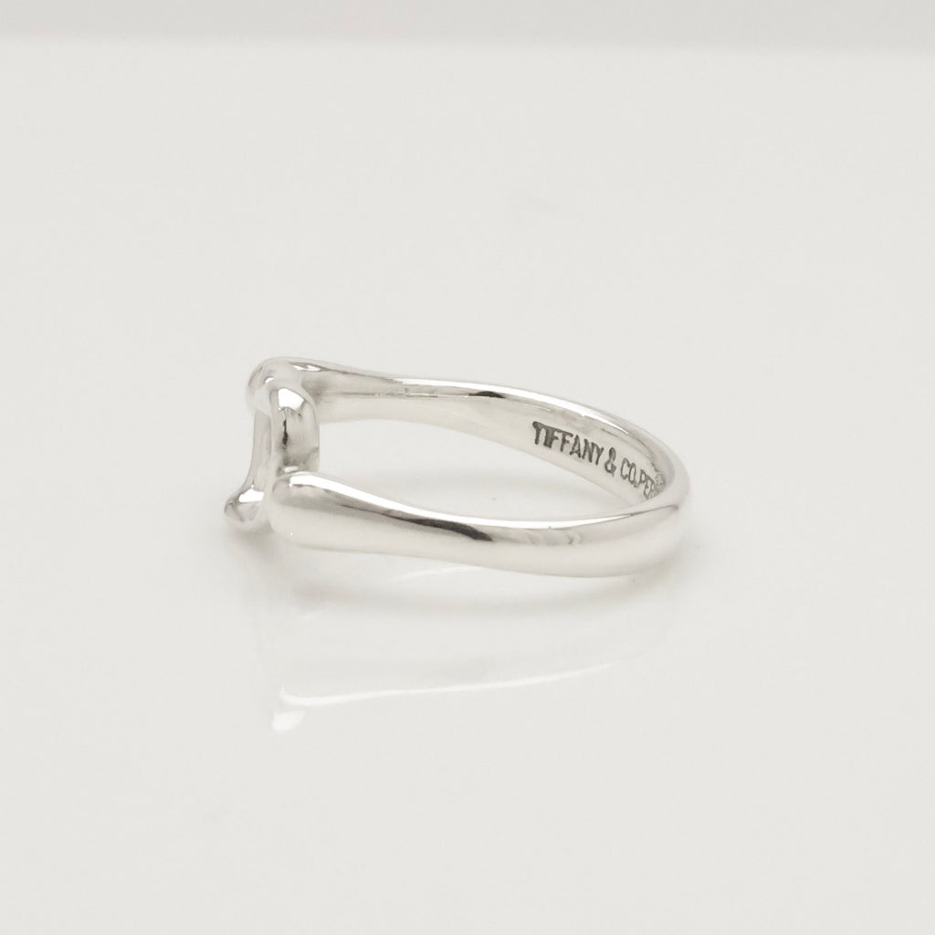 Tiffany & Co. Elsa Peretti Open Heart Ring Sterling Silver 925
