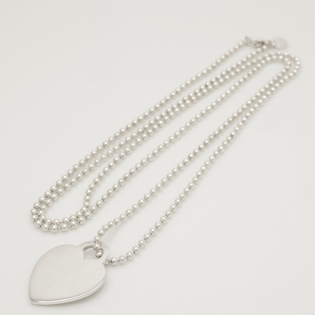 TIFFANY&Co. リターントゥ ティファニー ハート タグ ボール チェーン ネックレス AG925