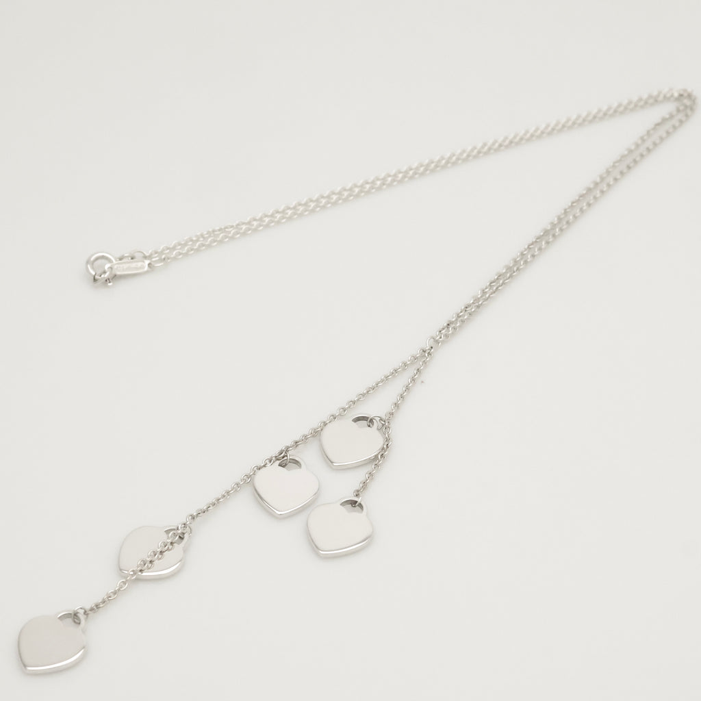 TIFFANY&Co. リターントゥ ティファニー ファイブ ハート ダク ダングル ネックレス AG925