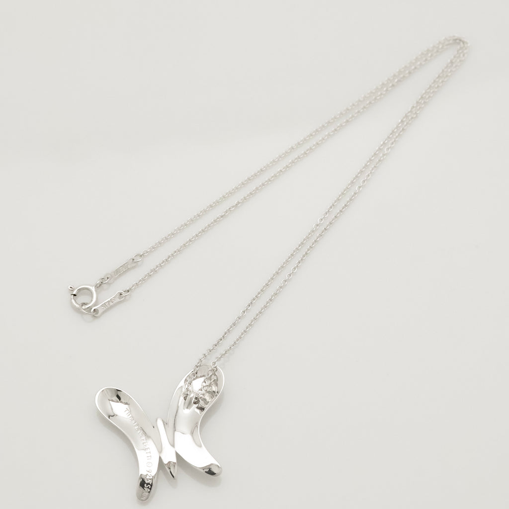 TIFFANY&Co. ラージ バタフライ 蝶 エルサペレッティ ネックレス AG925