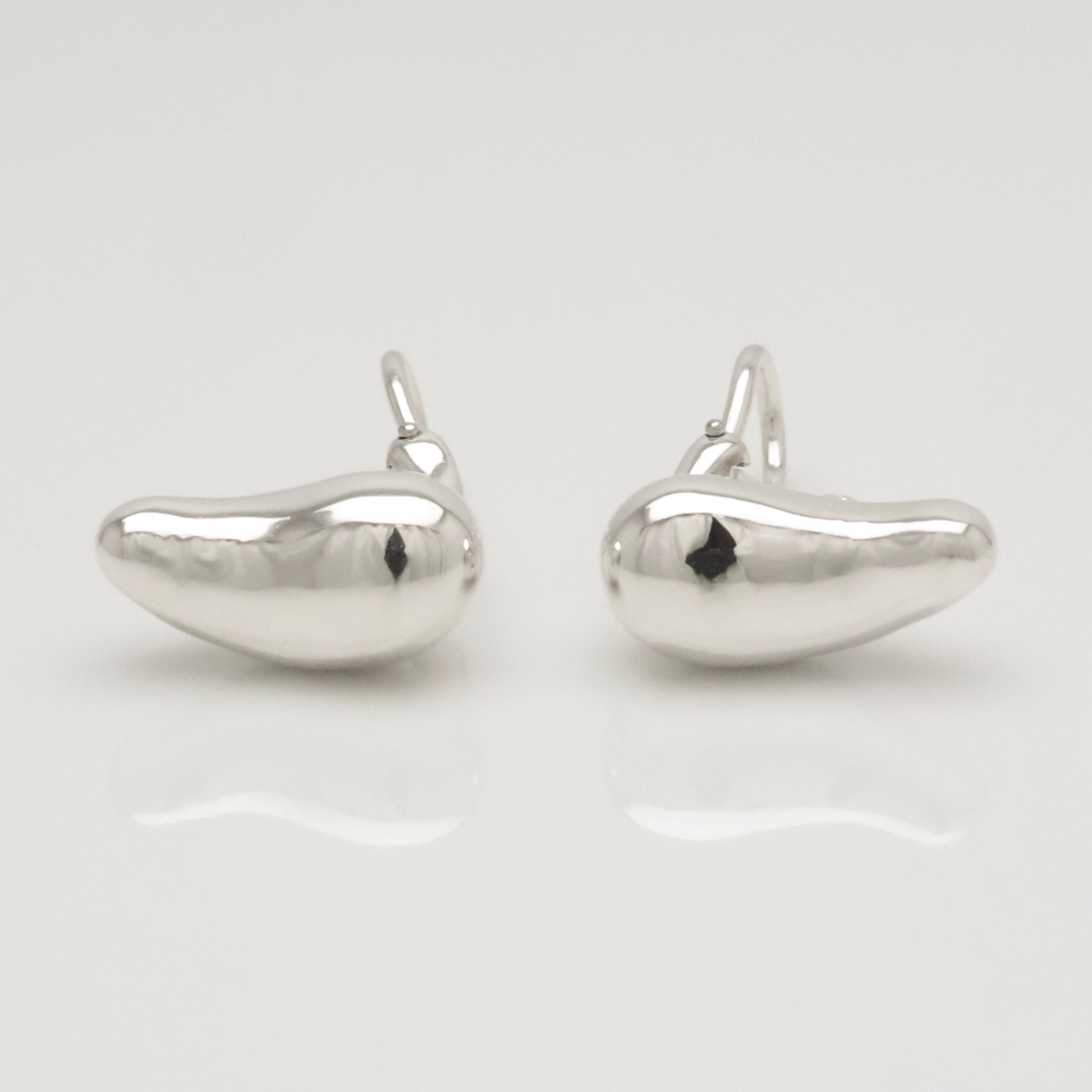 Tiffany & Co. Peretti Large Teardrop Clip-On Earrings Sterling Silver 925