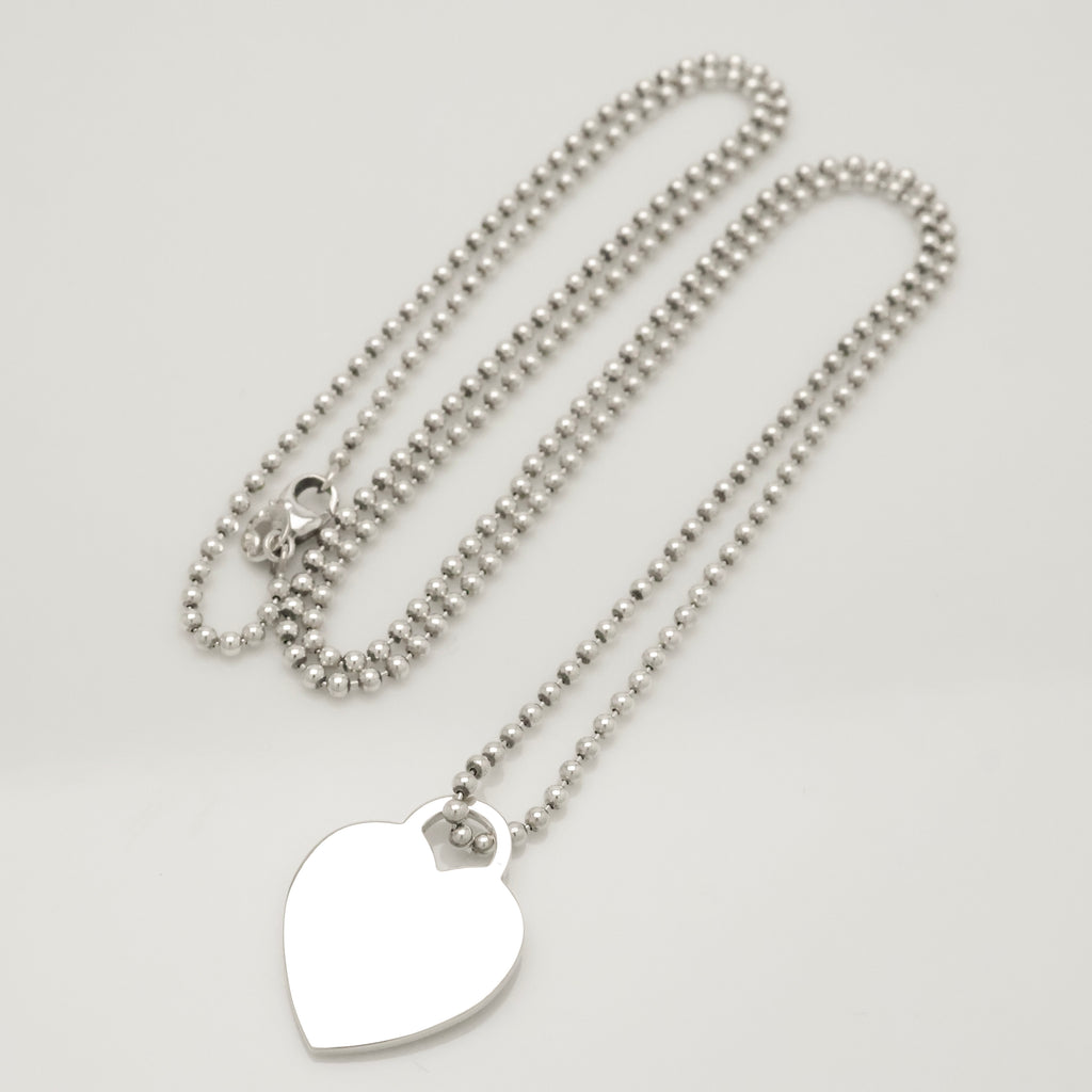 TIFFANY&Co. リターントゥ ティファニー ハート タグ ボール チェーン ネックレス AG925